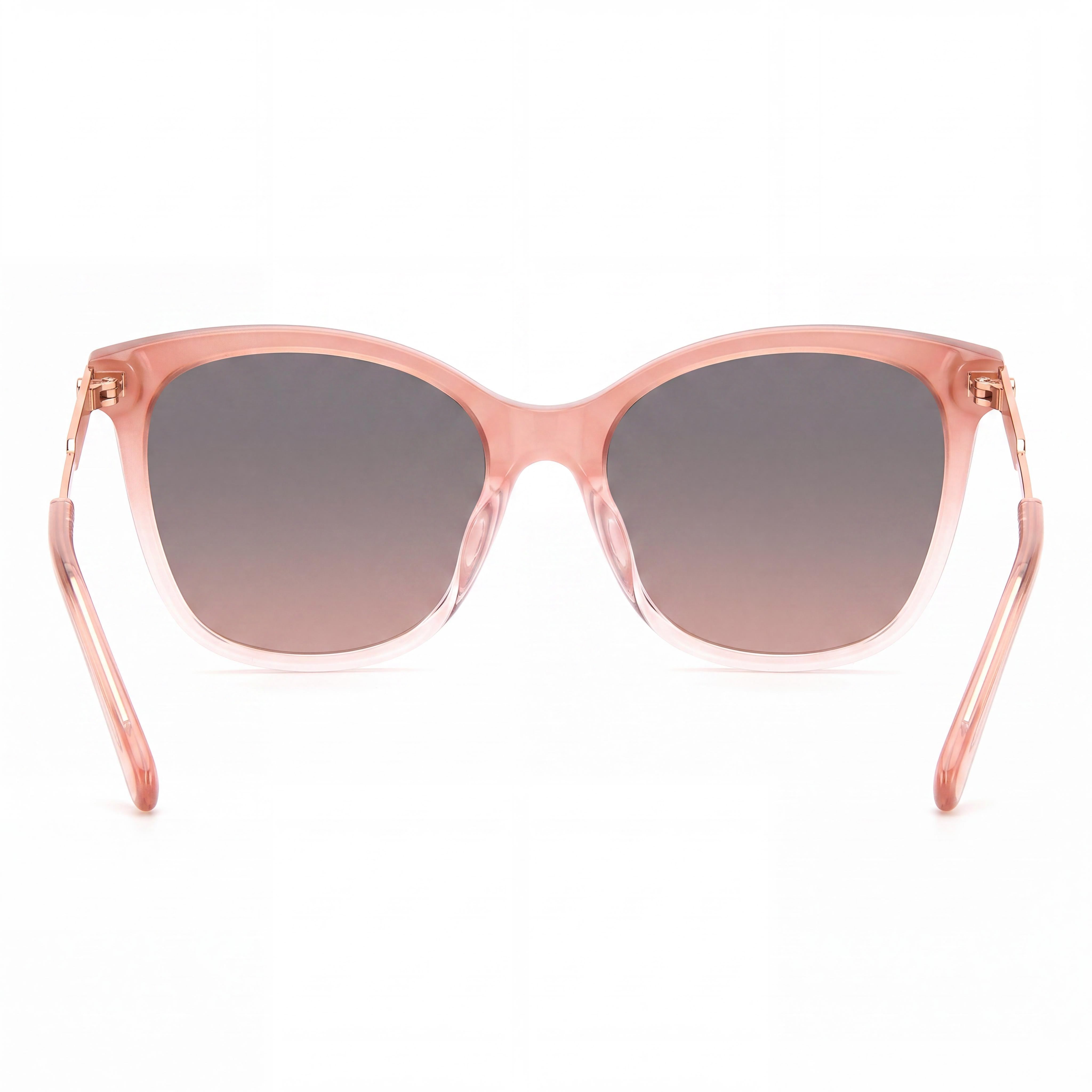 kate spade new york Dalila/S Gafas de sol cuadradas para mujer, montura de plástico rosa, lentes grises degradadas a rosa, protección UV, 54 mm, Photo 4