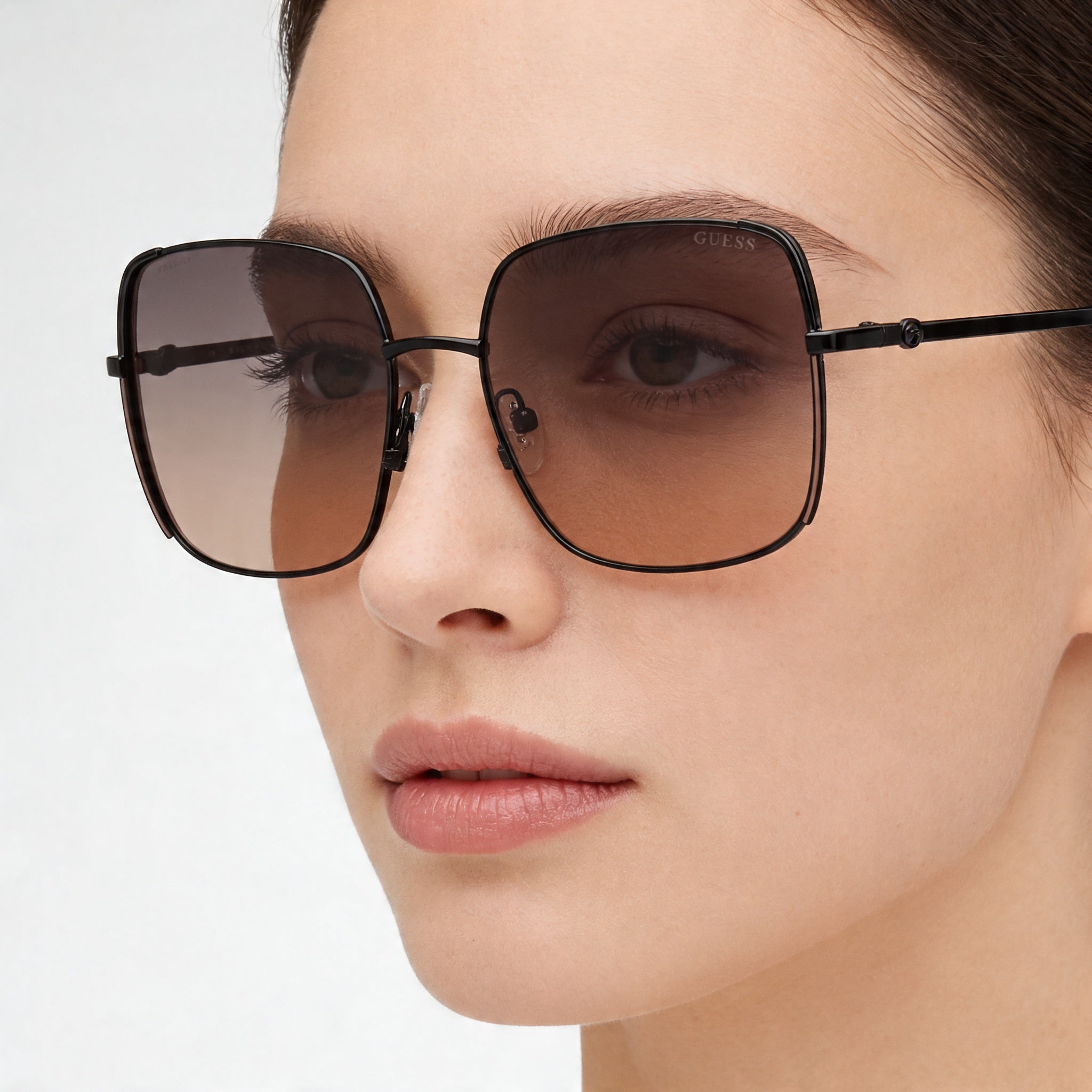 Gafas de sol GUESS de acetato negro brillante para mujer Gu00194 58mm, Photo 4