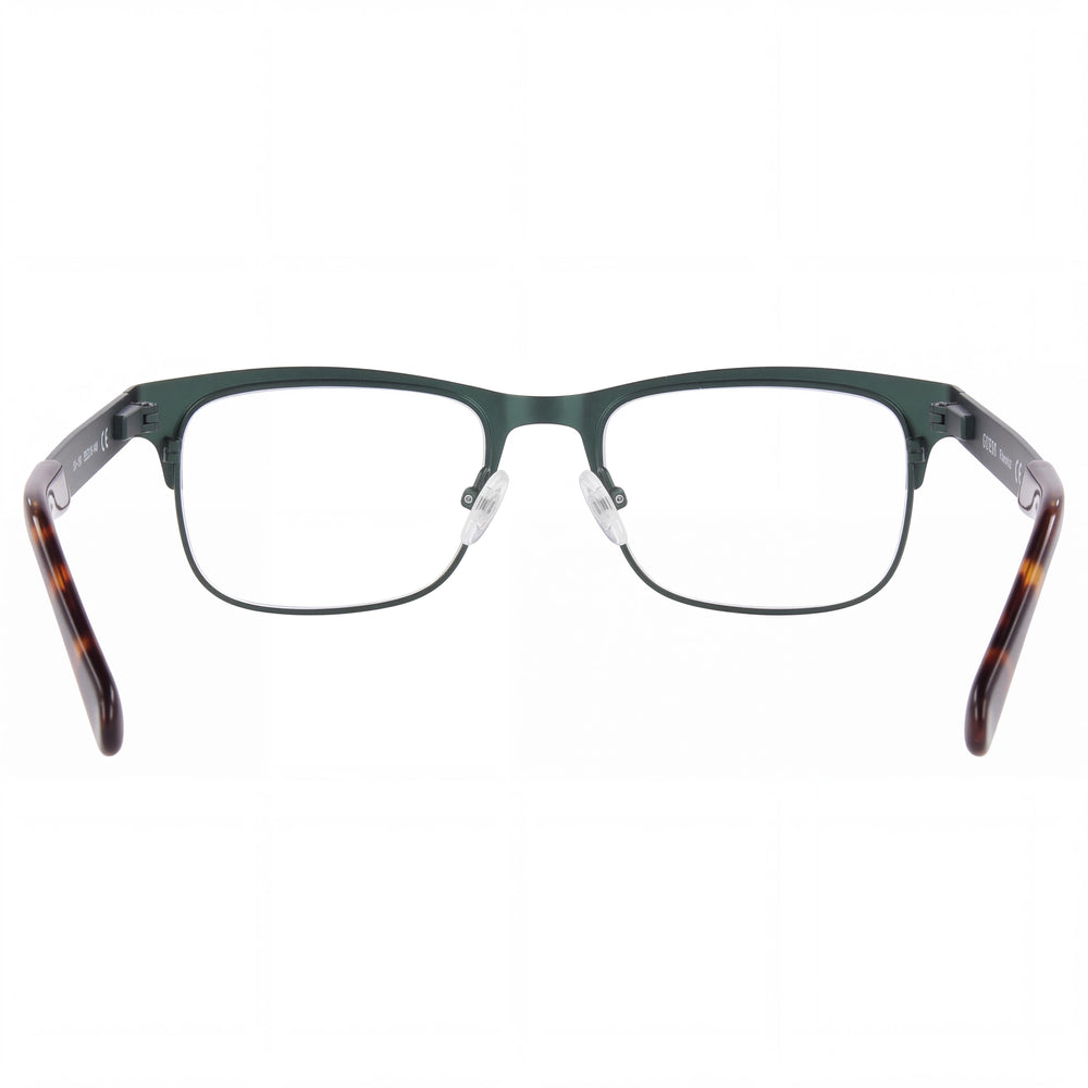 Gafas graduadas unisex para niños GUESS GU9168 con montura de compuesto verde oscuro y lentes transparentes no polarizadas de compuesto
