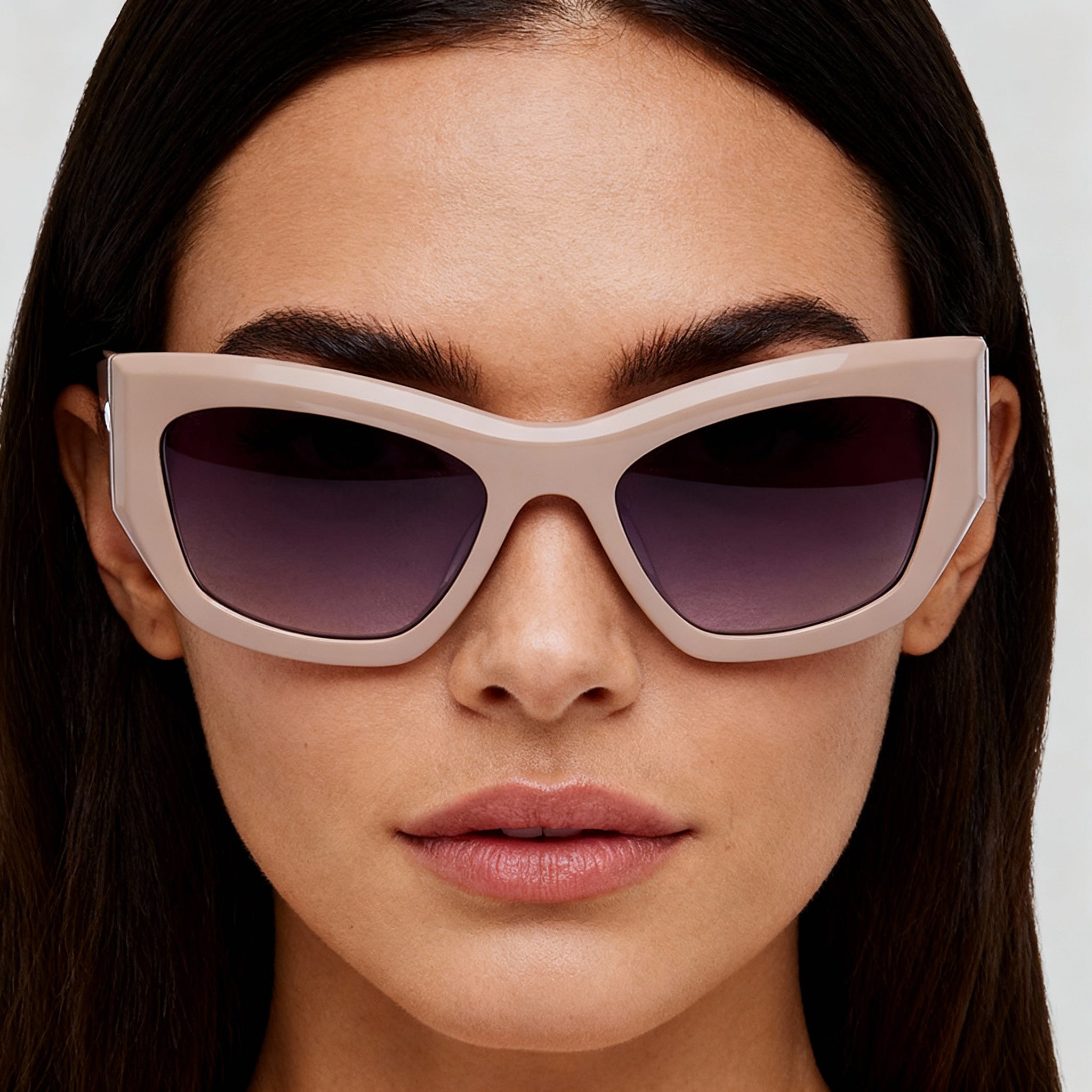 rag & bone Women's Casual Acetate Sunglasses, Beige Brown Frame, UV Protection, Non-Polarized Lenses 56mm, Photo 4