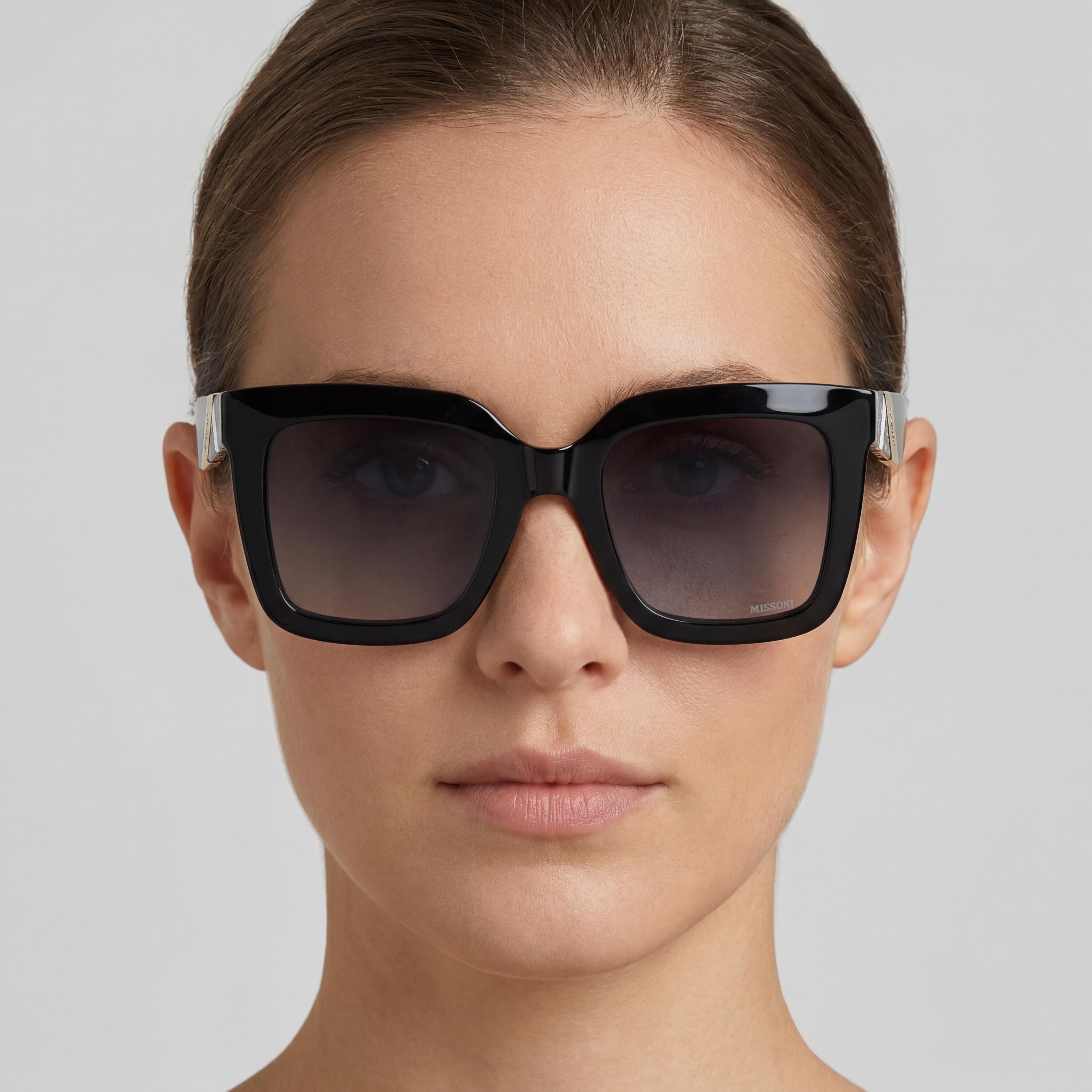 Gafas de sol M Missoni MIS 0192/S para mujer con montura de acetato color ciruela rosa, efecto doble tono, con lentes rosas efecto doble tono de 52 mm, Photo 5
