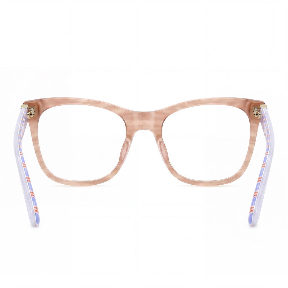 kate spade new york Temperance Gafas graduadas para mujer con montura de acetato beige habana 49-140-18