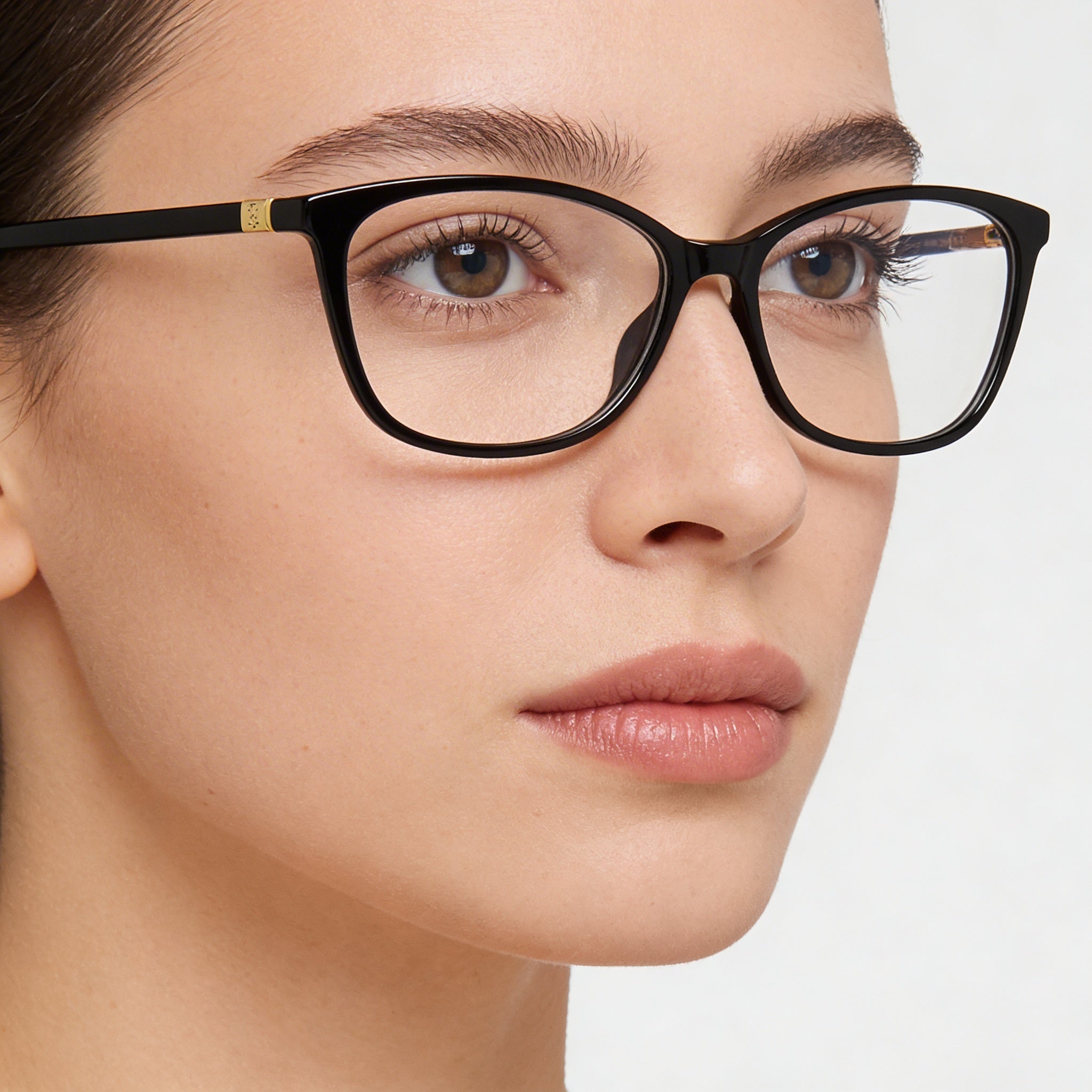 Gafas Tommy Hilfiger RECTANGULARES/CUADRADAS para mujer, montura de plástico negra, policarbonato, lentes de 54 mm, puente de 15 mm, patillas de 140 mm, Photo 4
