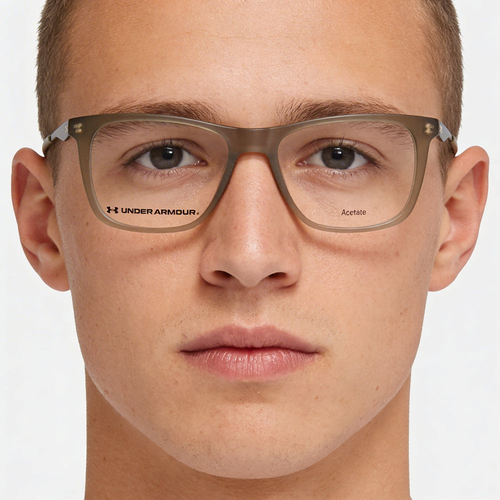 Under Armour 5040 Eu Unisex Matte Green Acetate Frame Eyewear with Polycarbonate Lenses, 52mm Lens Width
