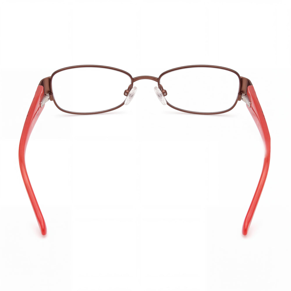 GUESS GU9079D9648 Unisex Brown Rectangular Full-Rim Plastic Eyeglasses non- Lenses 48mm