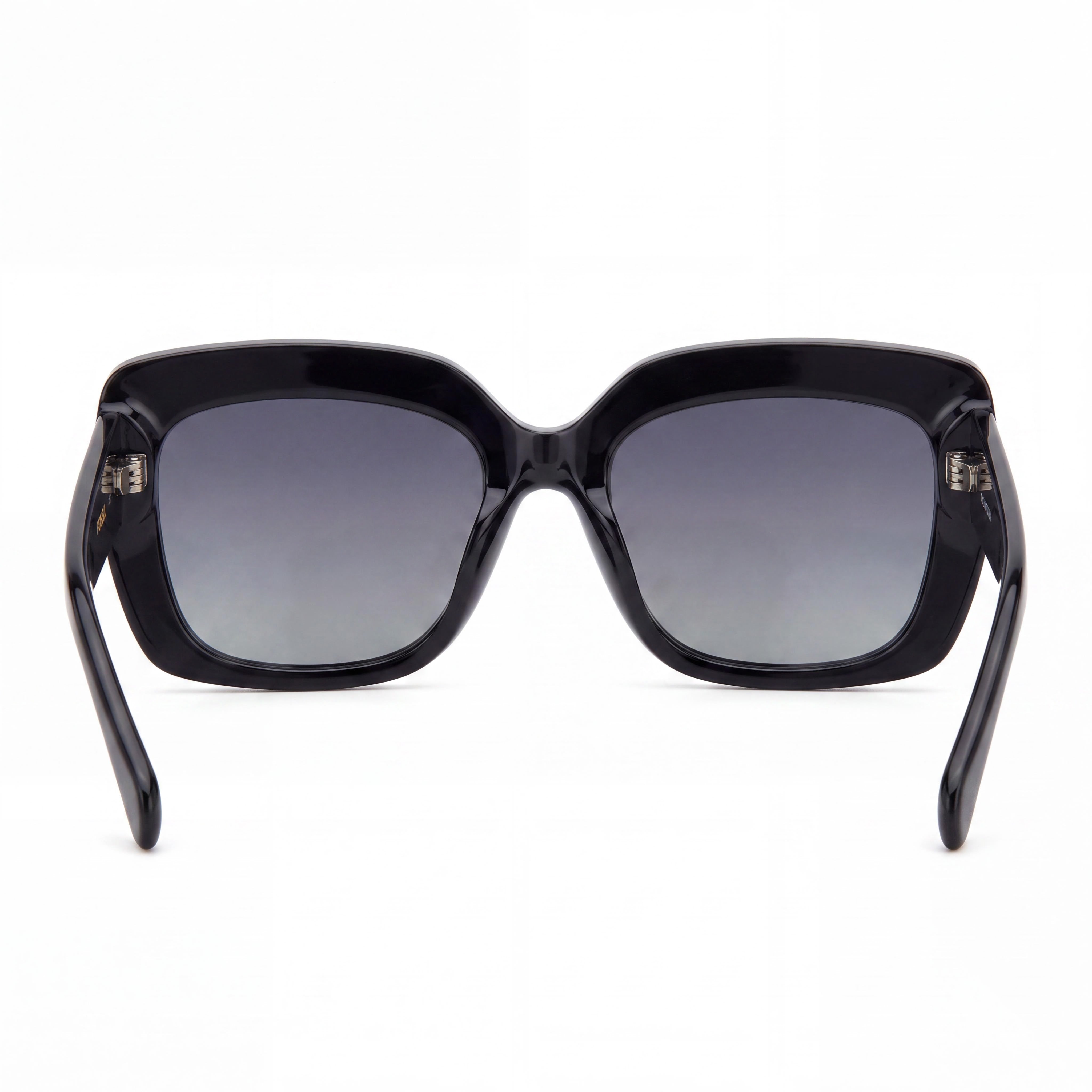 Fossil Fos 3158/S Rectangular Women's Propionate Sunglasses, Black/Grey Frame, Grey Shaded Lens, 54mm, UV Protection, Photo 3