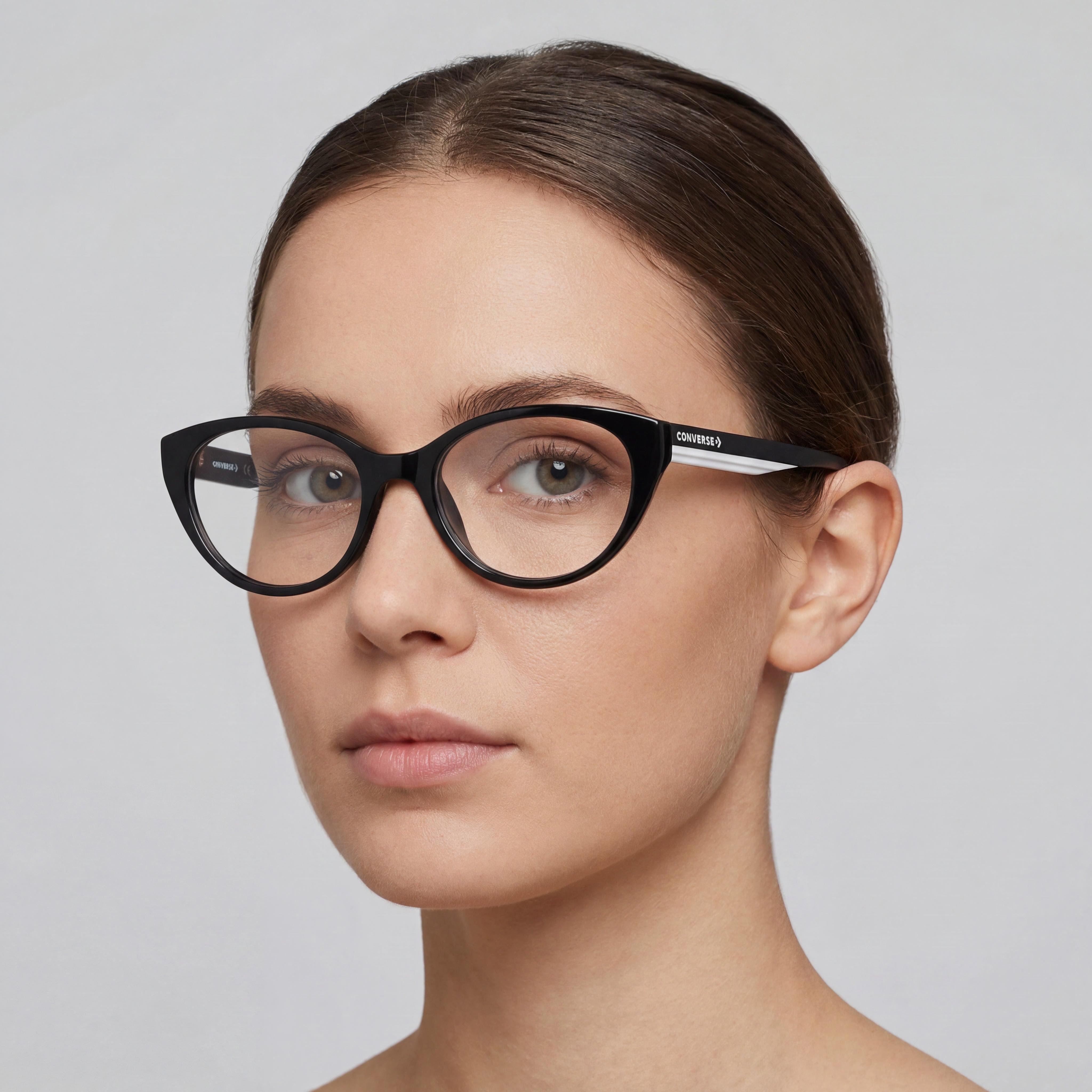 Converse Cv5112 Women's Black Eyeglasses Frames with 52mm Lens Width, 18mm Bridge Width, 140mm Temple Length, Photo 4
