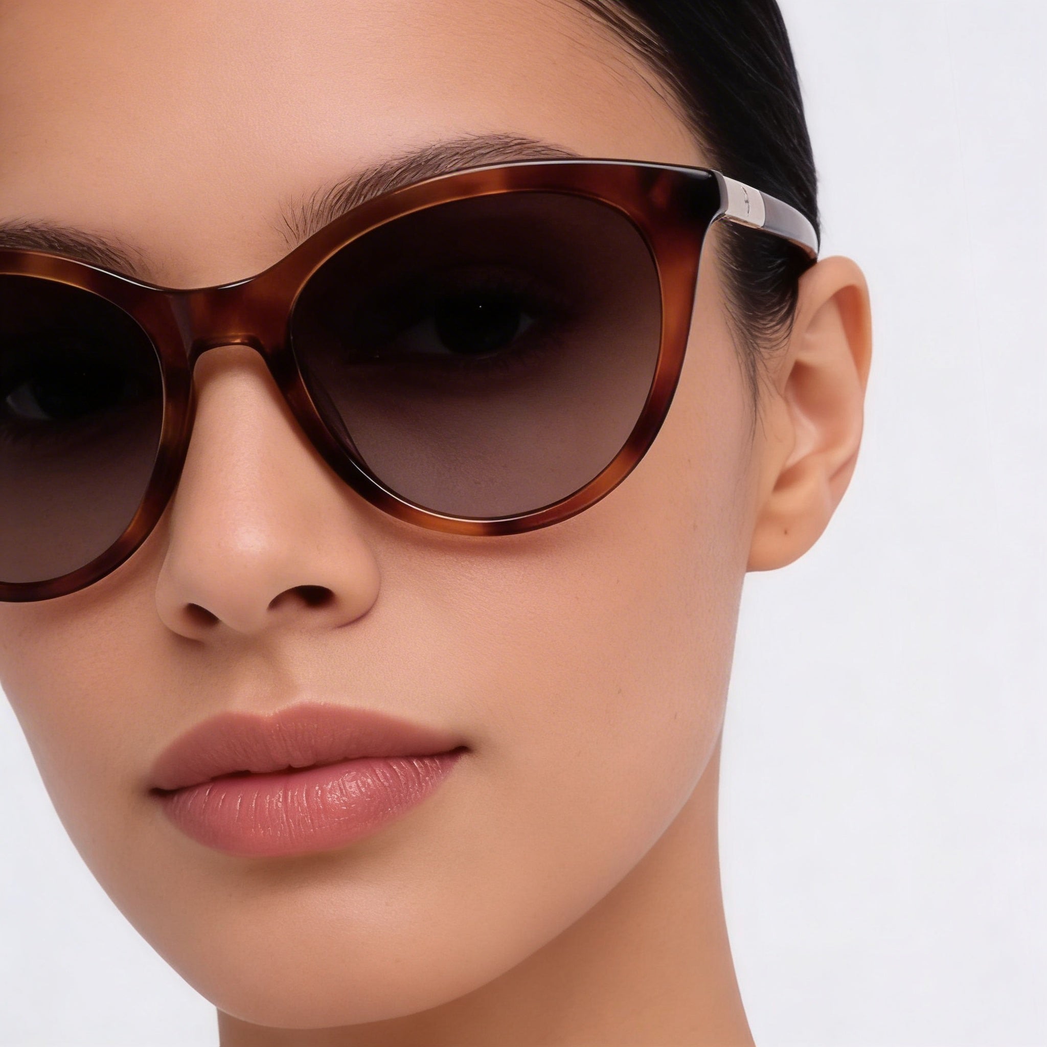 Kate Spade New York Janalynn/S Women's Havana Acetate Cat-Eye Sunglasses, Brown Gradient Lenses, UV Protection 51mm, Photo 4
