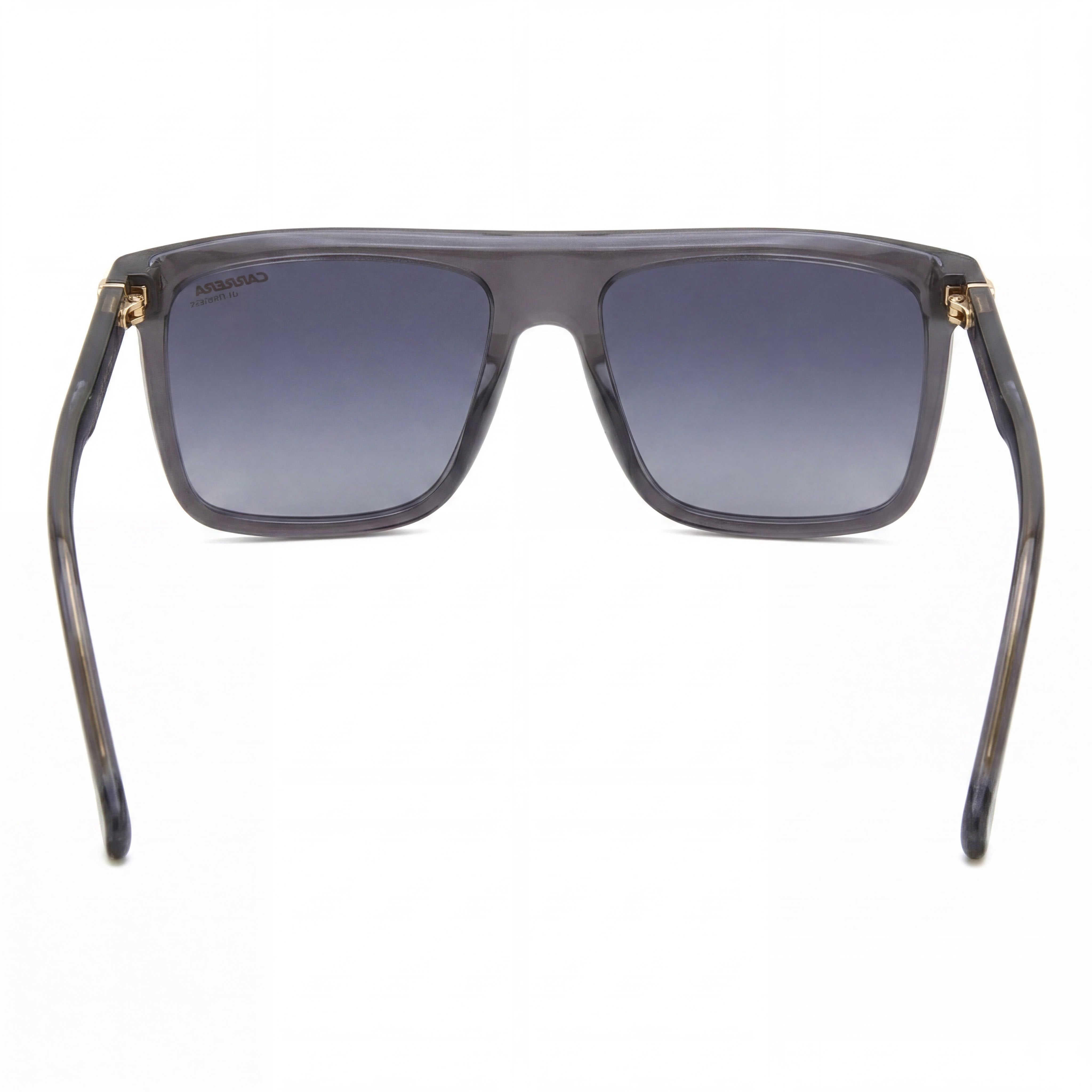 Gafas de sol Carrera Contemporary unisex con montura de plástico gris transparente, color gris degradado, sin polarizar, con protección UV, aptas para prescripción médica, 58 mm, Photo 3