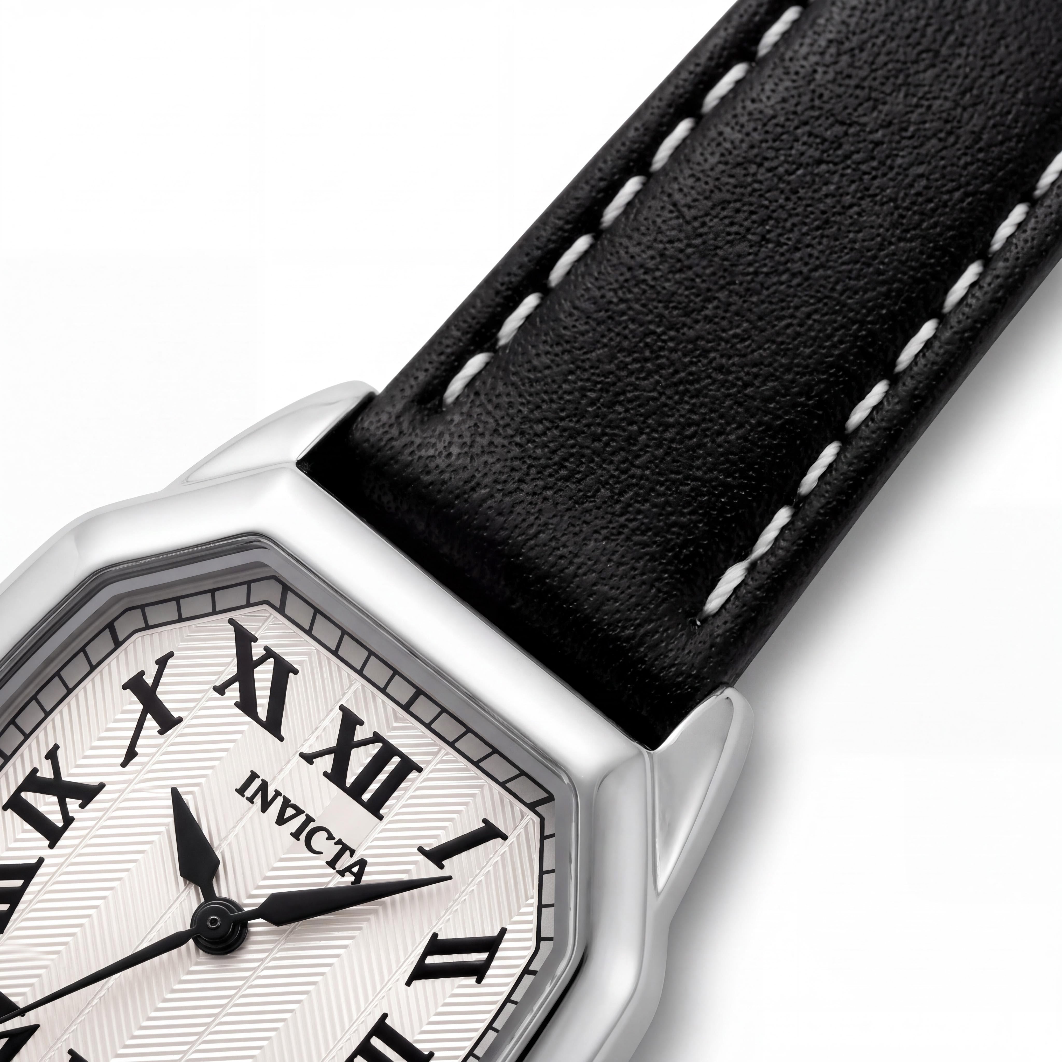 Reloj de Cuarzo Invicta Wildflower 48961 para Mujer, Caja de Acero Inoxidable Plateado, Correa de Cuero, 27mm, Photo 3