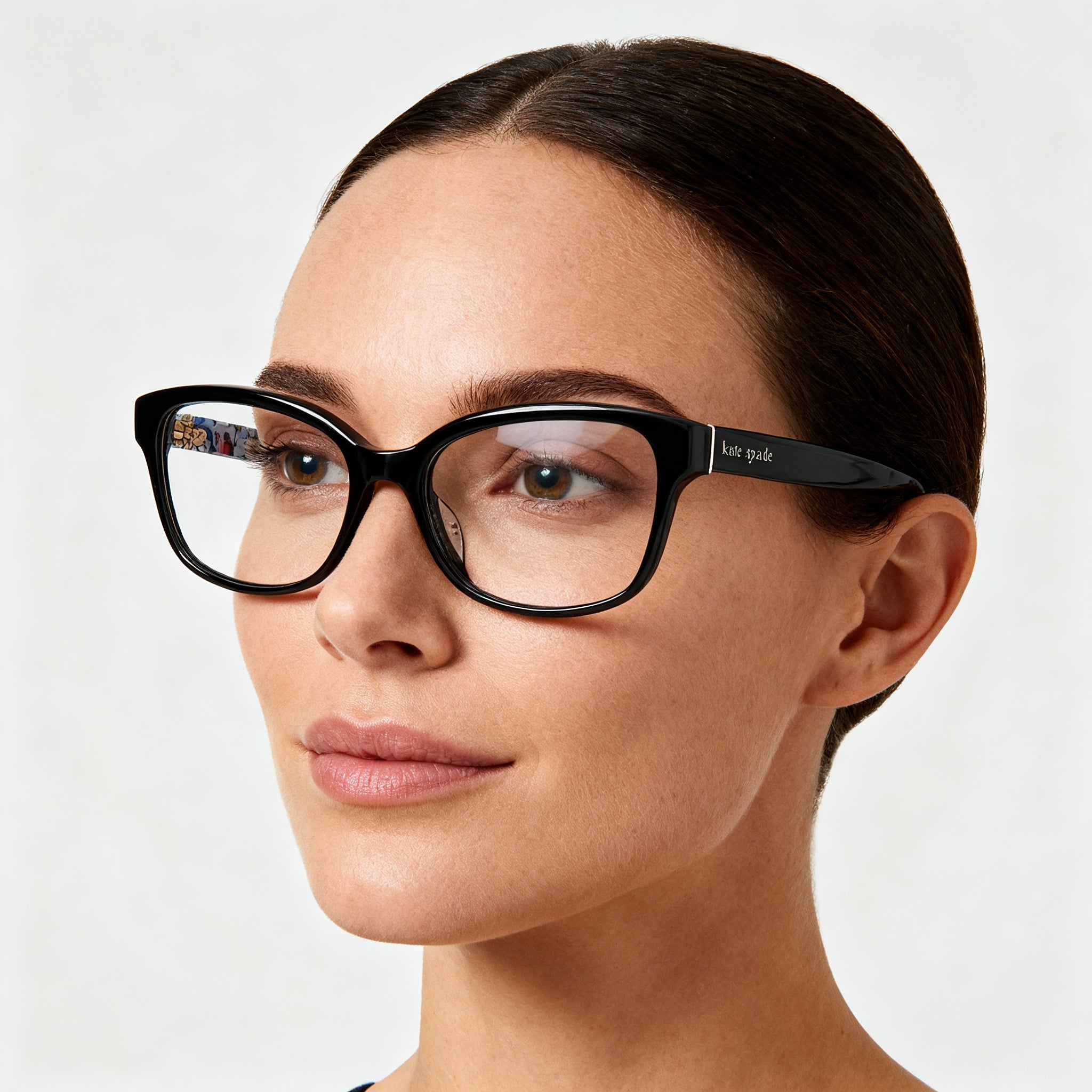 kate spade new york Casual Women's Black Acetate Full-Rim Eyeglasses with Non-Polarized Lenses 51mm, Photo 3