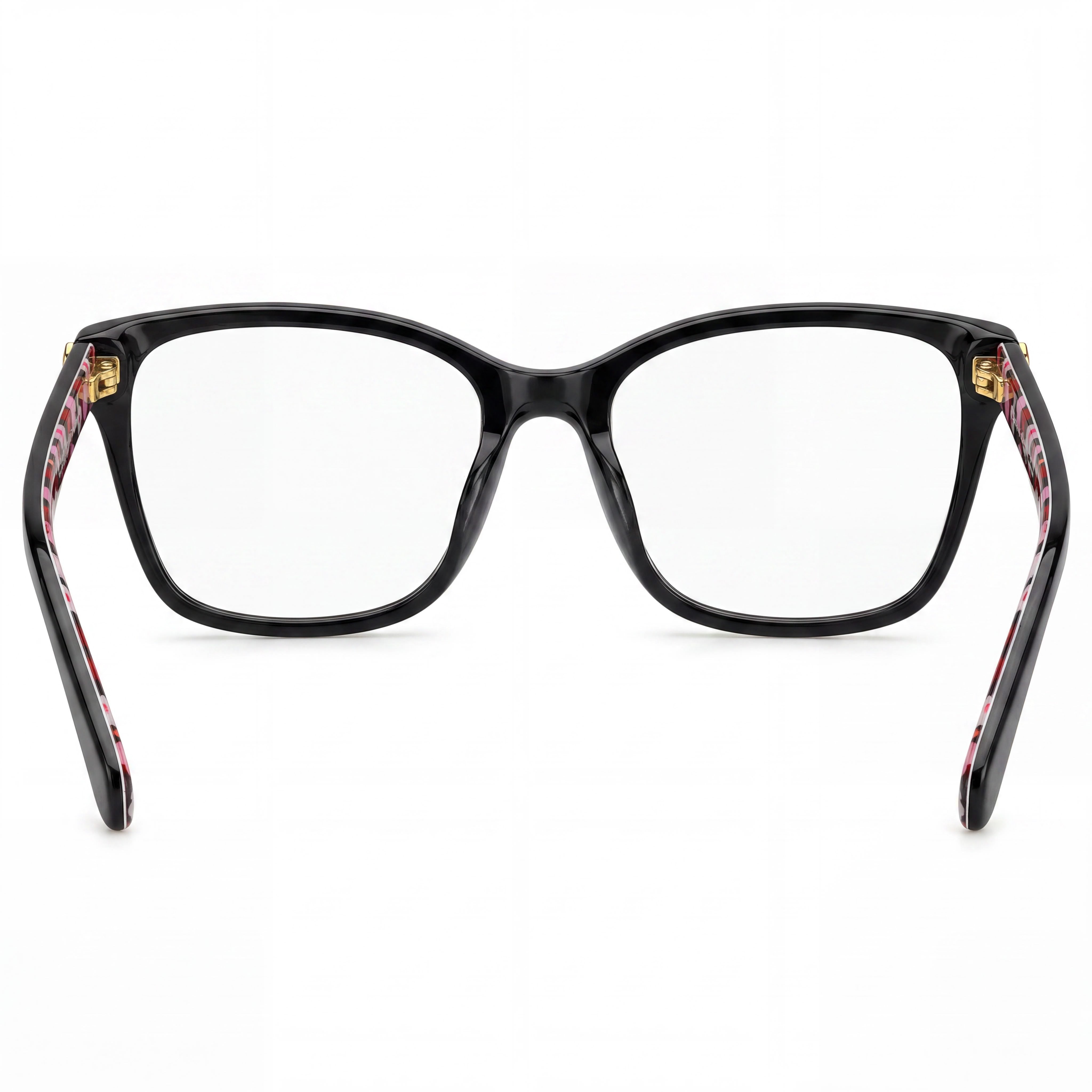 kate spade new york Cailye Gafas para mujer, negras, de plástico, de montura completa, rectangulares, sin graduar, de 53 mm, Photo 3