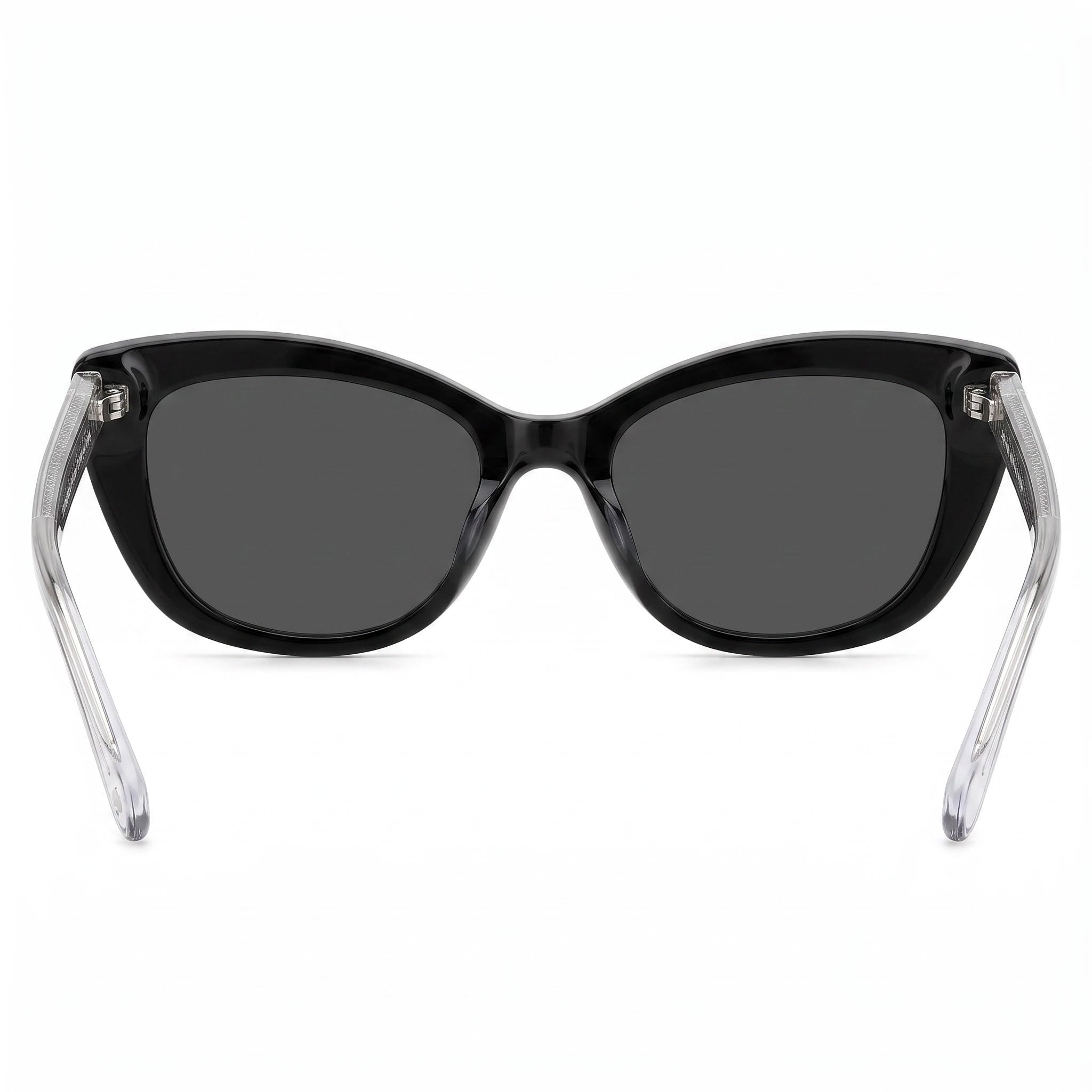 kate spade new york Merida/G/S Women's Cat Eye Plastic Black Grey Frame Grey Lens 54mm Non-Polarized 100% UV, Photo 3