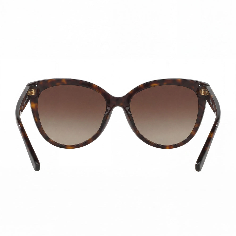 Gafas de sol Michael Kors Cat Eye para mujer, de acetato marrón degradado, sin polarizar, con protección UV 100 %, 55 mm