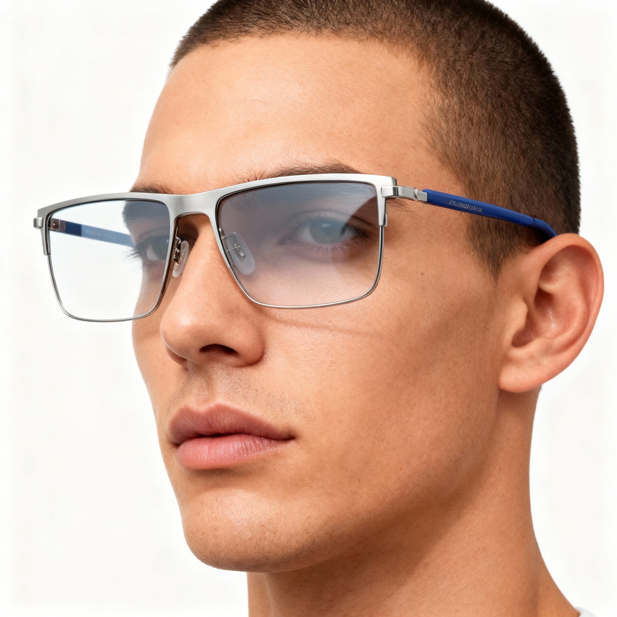 Calvin Klein Ckj21400 Men's Satin Gunmetal Metal Frame Polarized Polycarbonate Sunglasses 54-16-145, Photo 5