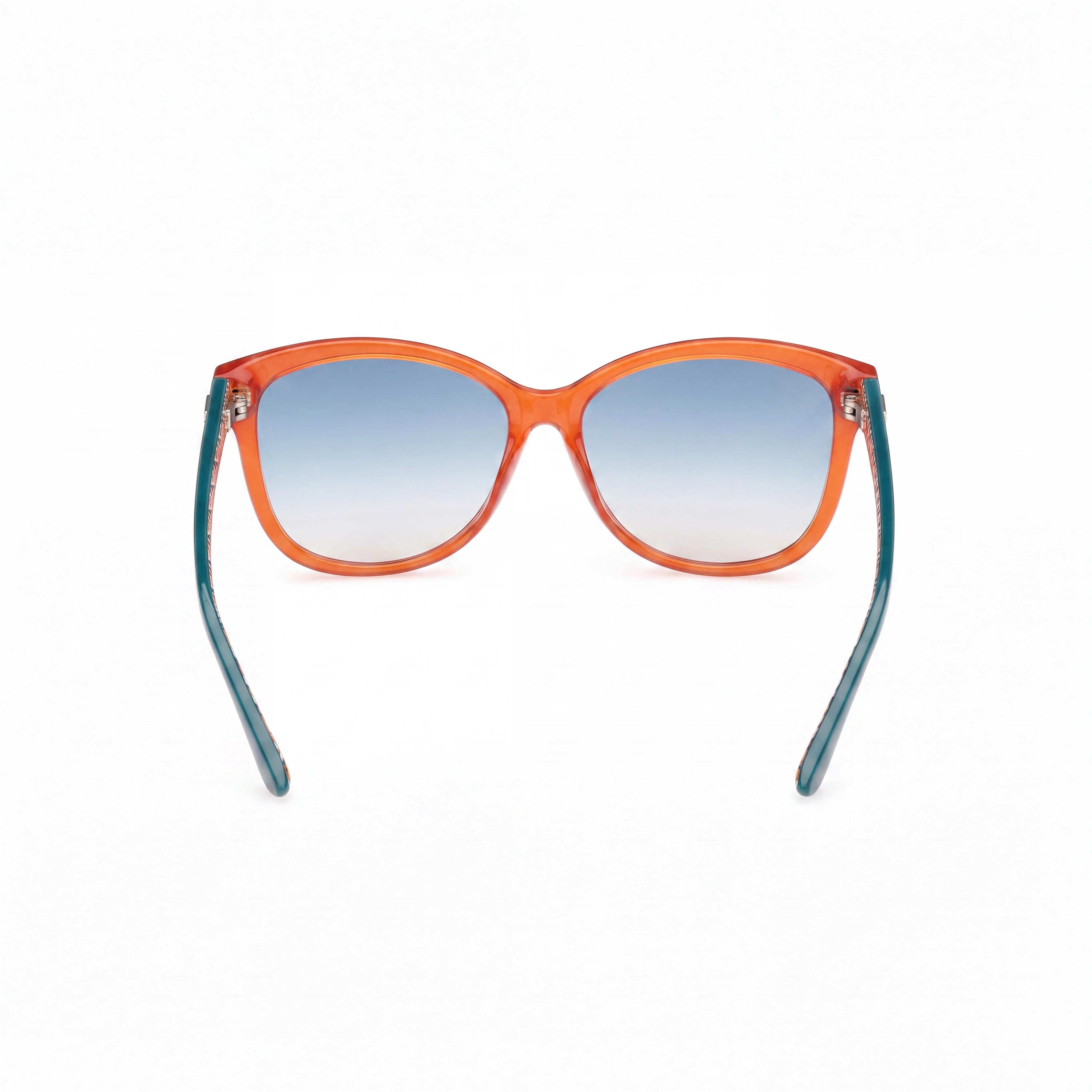 GUESS GU7920 Women's Sunglasses, UV Protective, Plastic Frame, Orange Multi-colour, Blue Mirror Lens, 58mm, Photo 4