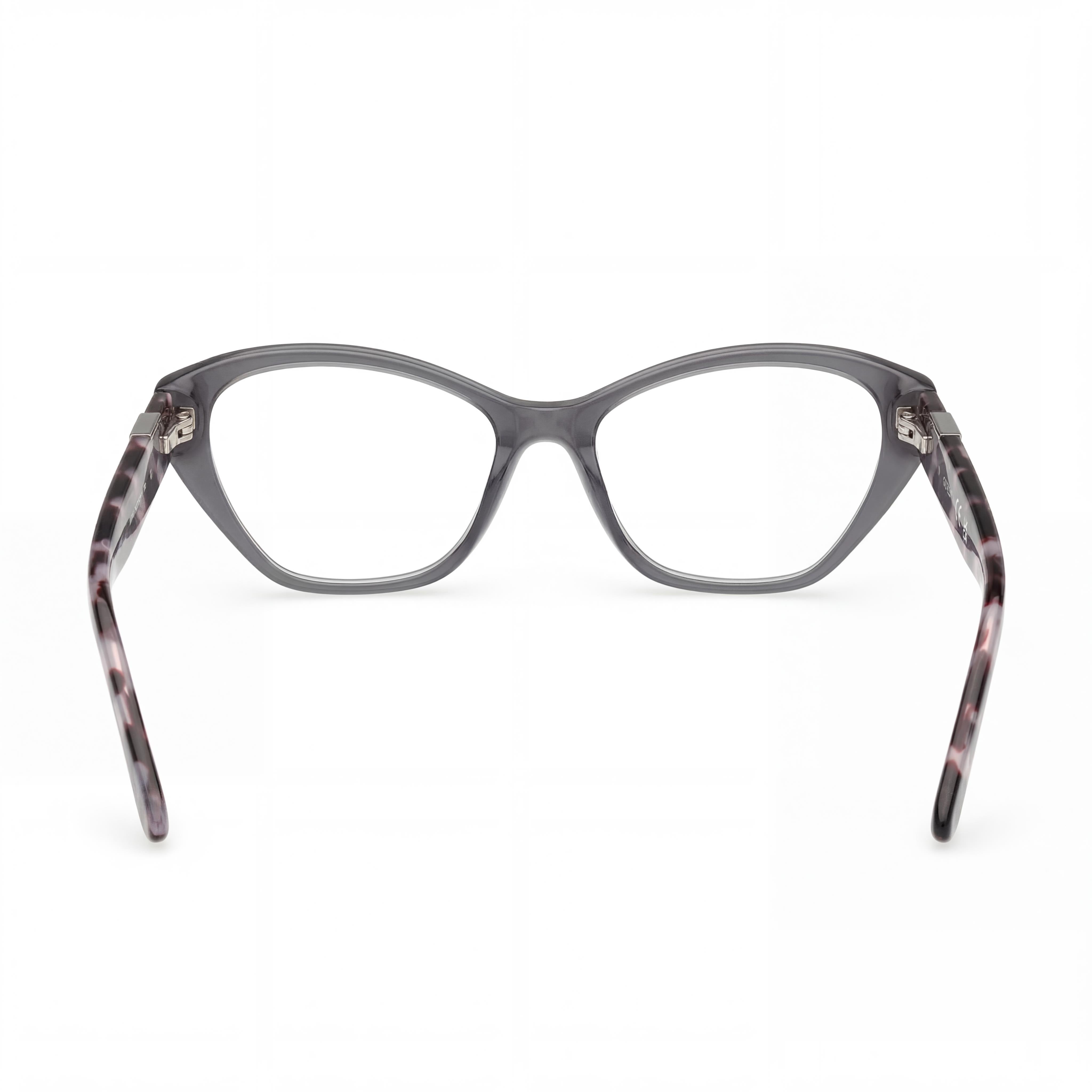 GUESS Women's Fashionable Eyewear with Shiny Grey Frame and Polycarbonate Non- Lenses, Size 51-16-135, Photo 3