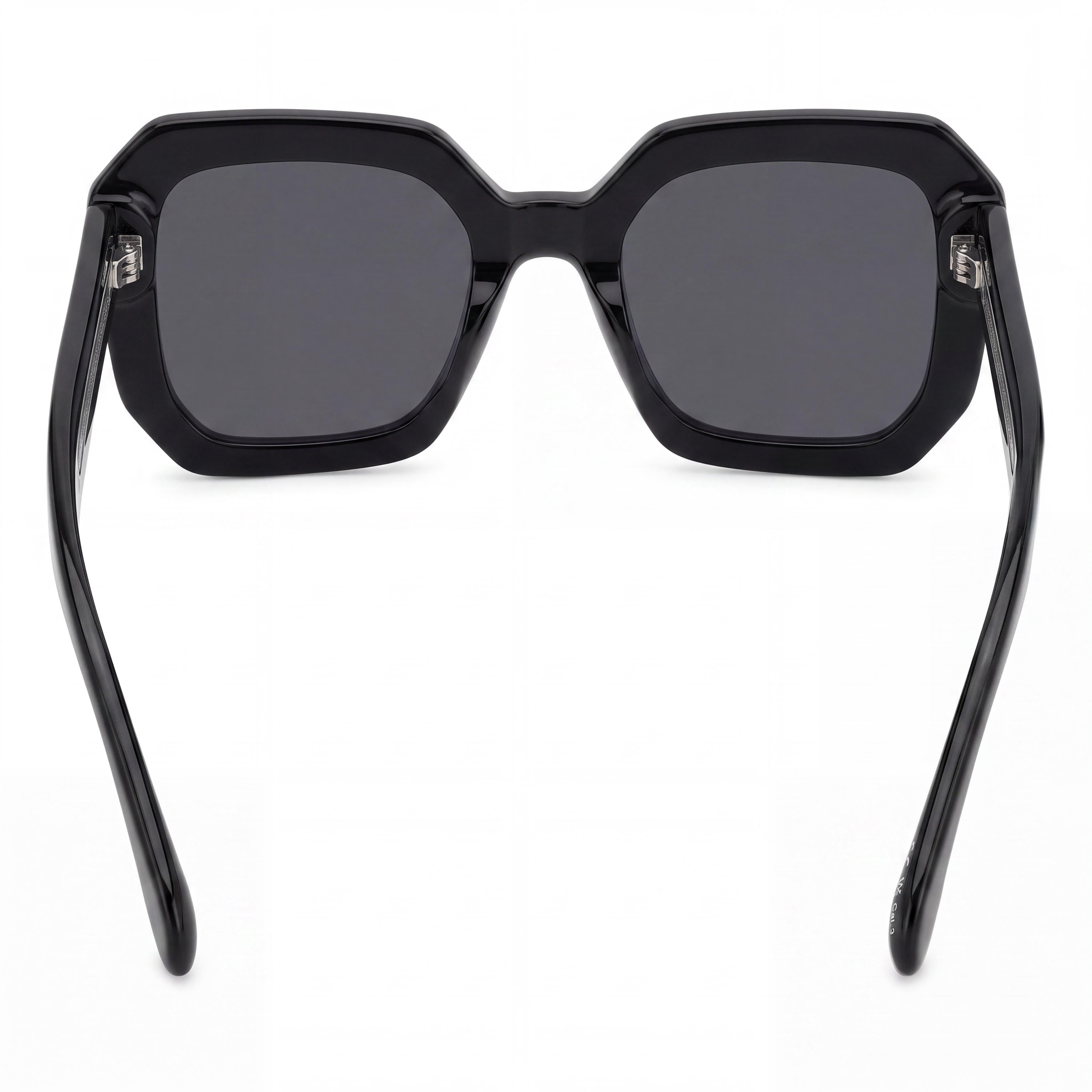 Isabel Marant Casual. Men's Black Metal Frame Sunglasses with Non-Polarized Black Polycarbonate Lenses, 59mm, Photo 4