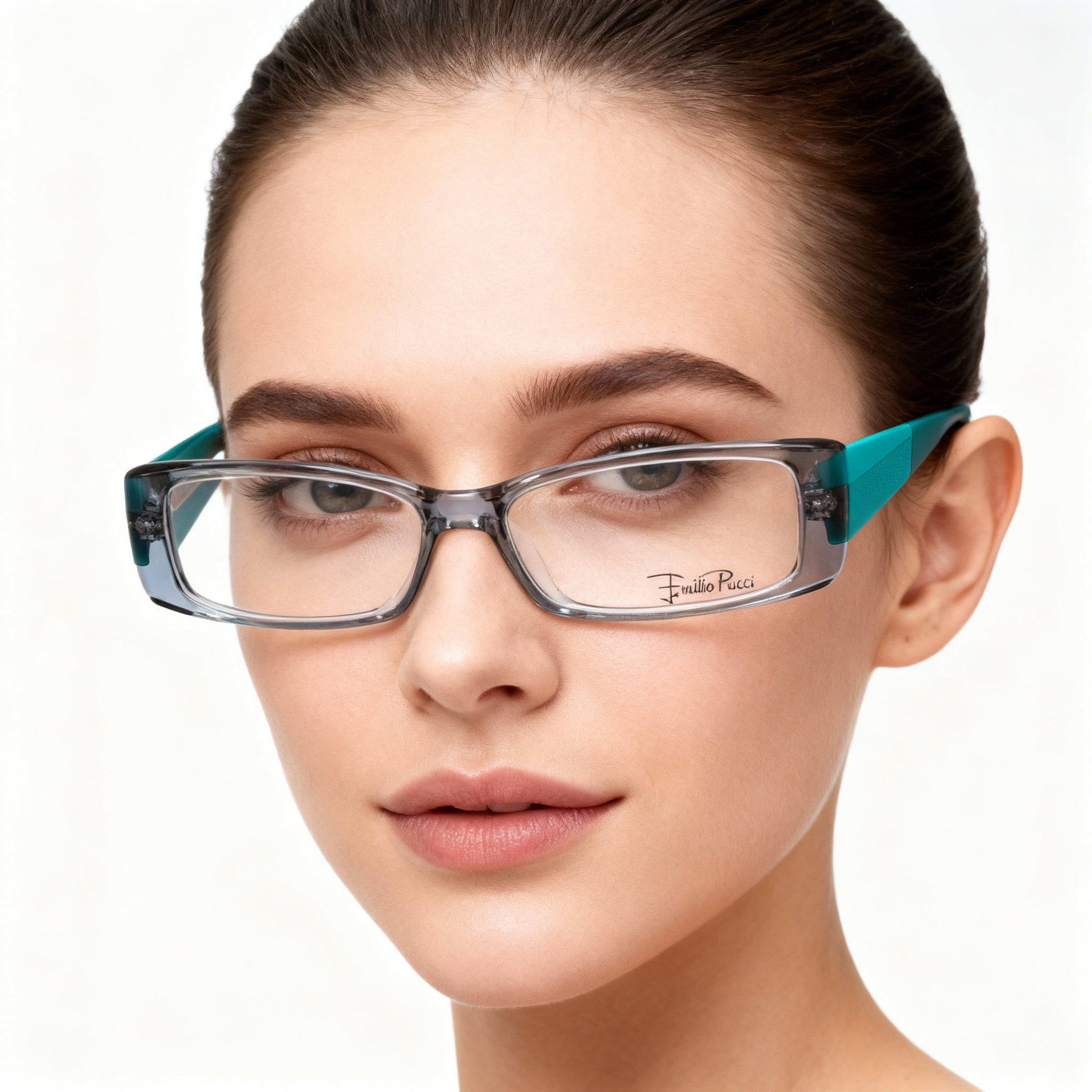Emilio Pucci Women's Ep2655 Blue Plastic Optical Eyeglasses Frame 53mm Lens 14mm Bridge 135mm Temple, Photo 3