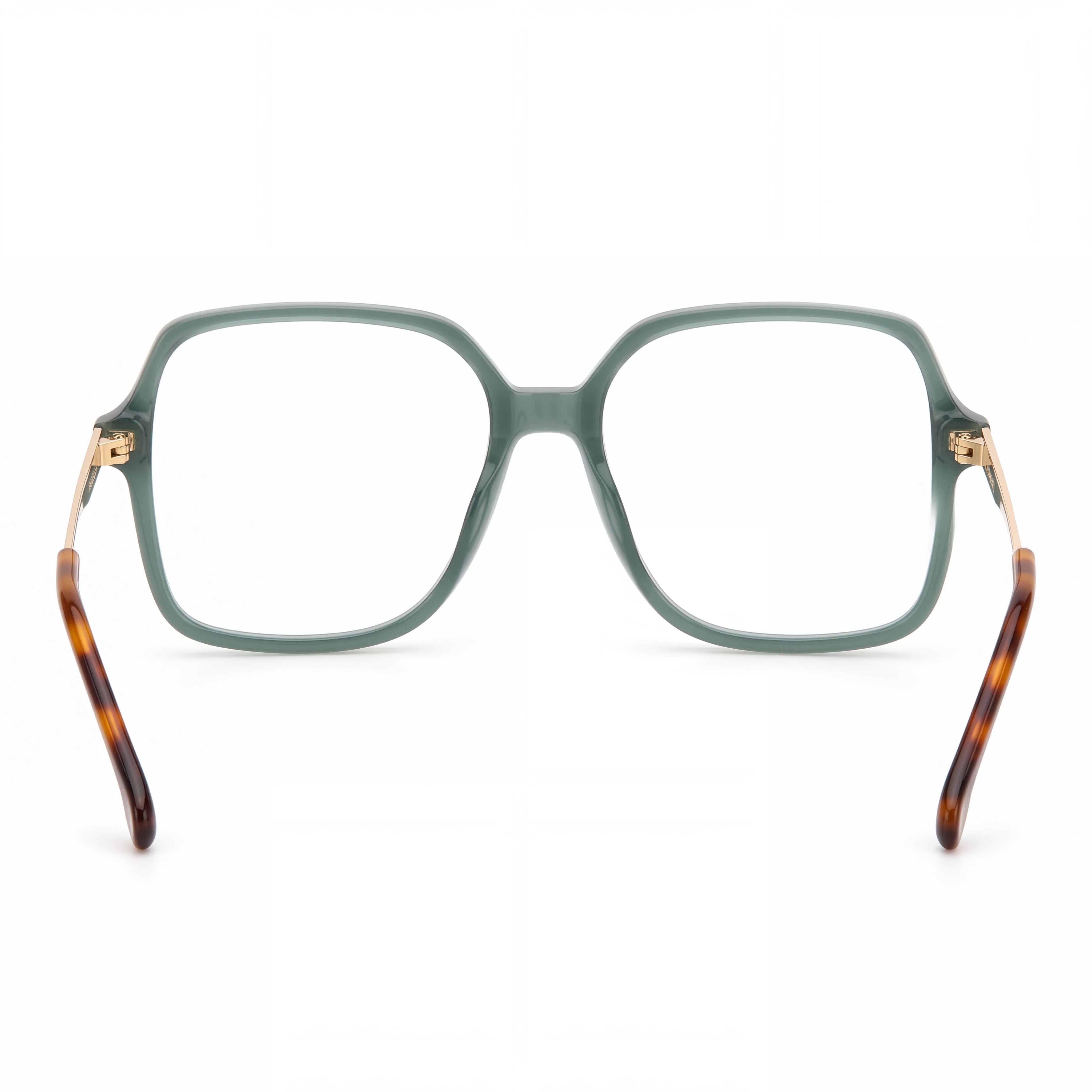 Carrera Casual Women's Green Acetate Eyeglasses featuring 55mm Lens Width, 16mm Bridge, and 140mm Temple Length, Photo 3