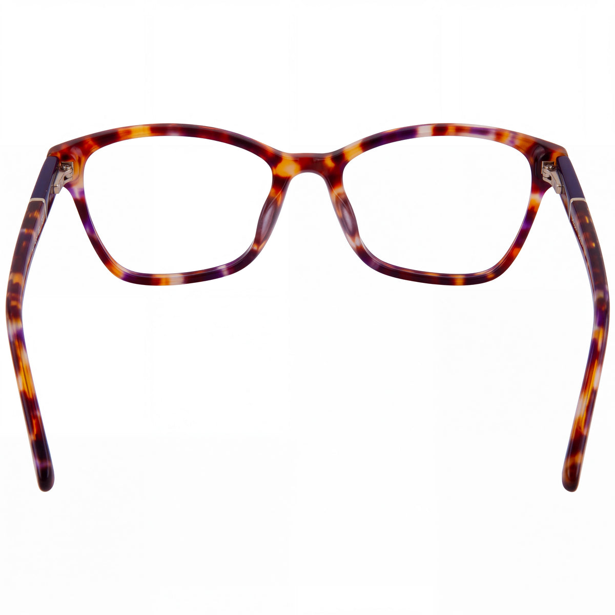 BANANA REPUBLIC Bree Gafas para Hombre Color Marrón Violeta, Listas para Receta, con Lentes de Demostración Transparentes de Policarbonato, 51mm, Photo 4