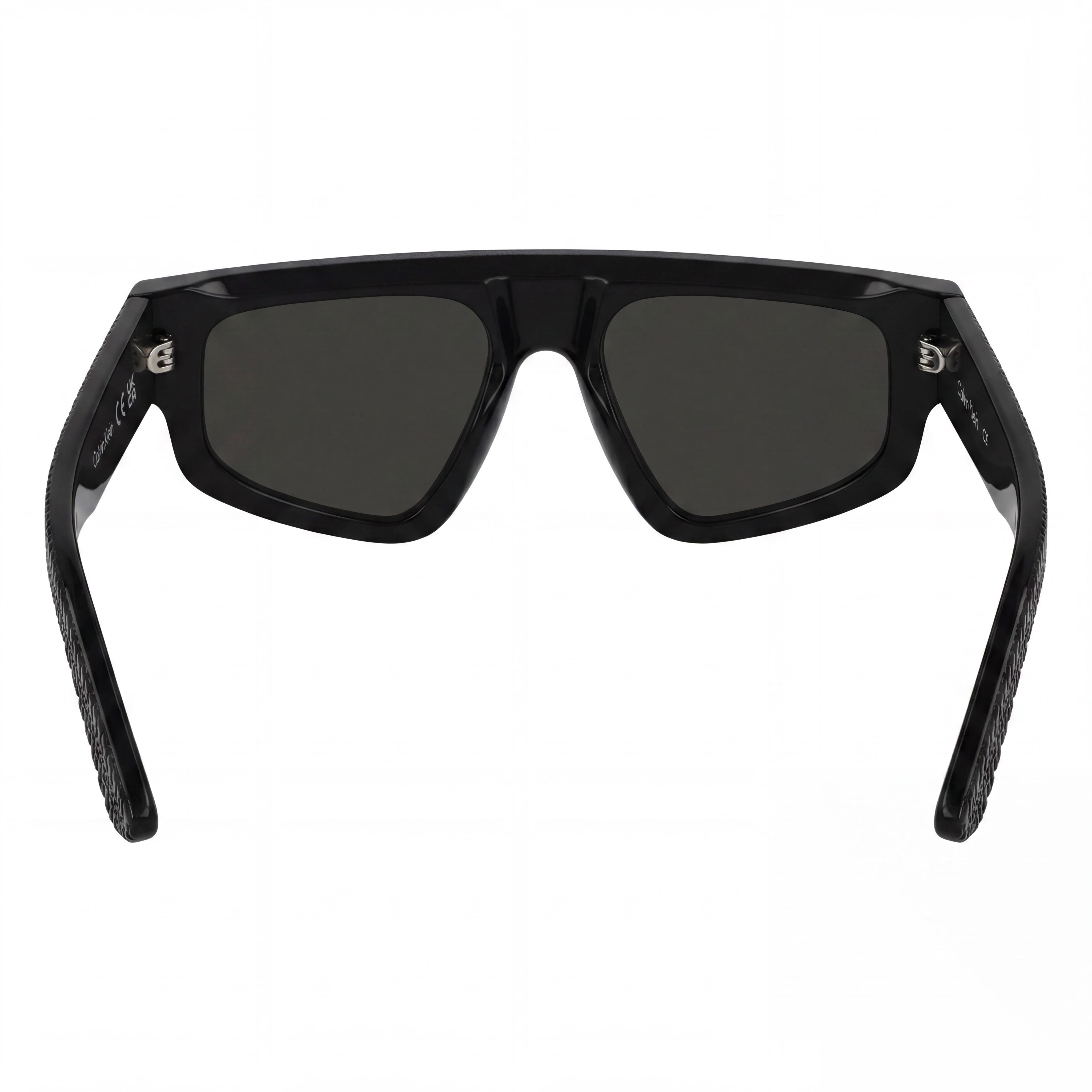 Calvin Klein Ck25539s Unisex Black Acetate Renew Rectangular Sunglasses, Smoke UV Protection Non-Polarized Lenses 54mm, Photo 4