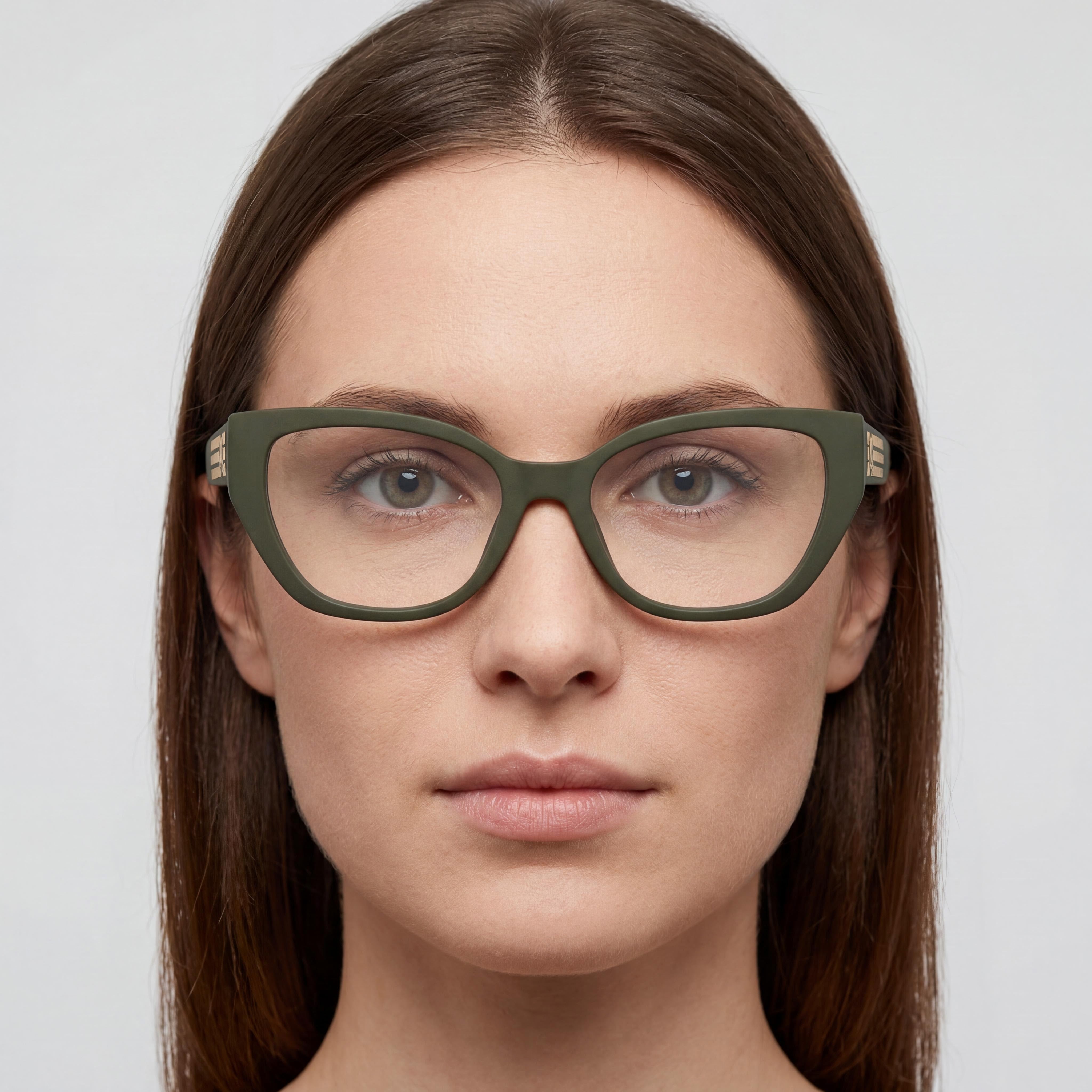 KARL LAGERFELD Modern Collection Women's Eyewear, Khaki Frame, Khaki Polycarbonate Non-Polarised Lenses, 53mm Size, Photo 5