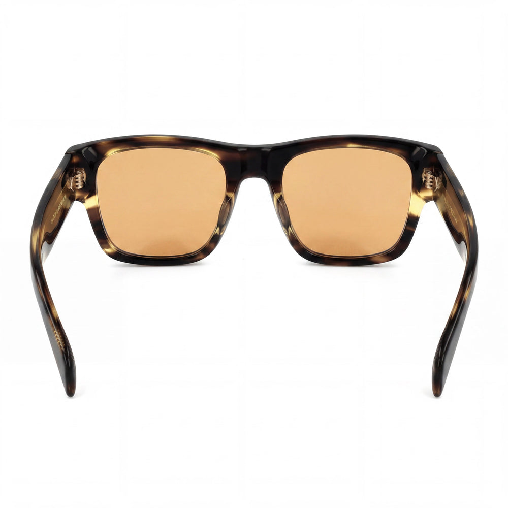 David Beckham Db 7000/S Bold Men's Striped Brown Gold Acetate Blue Multilayer UV Protected Sunglasses 52-20-145mm