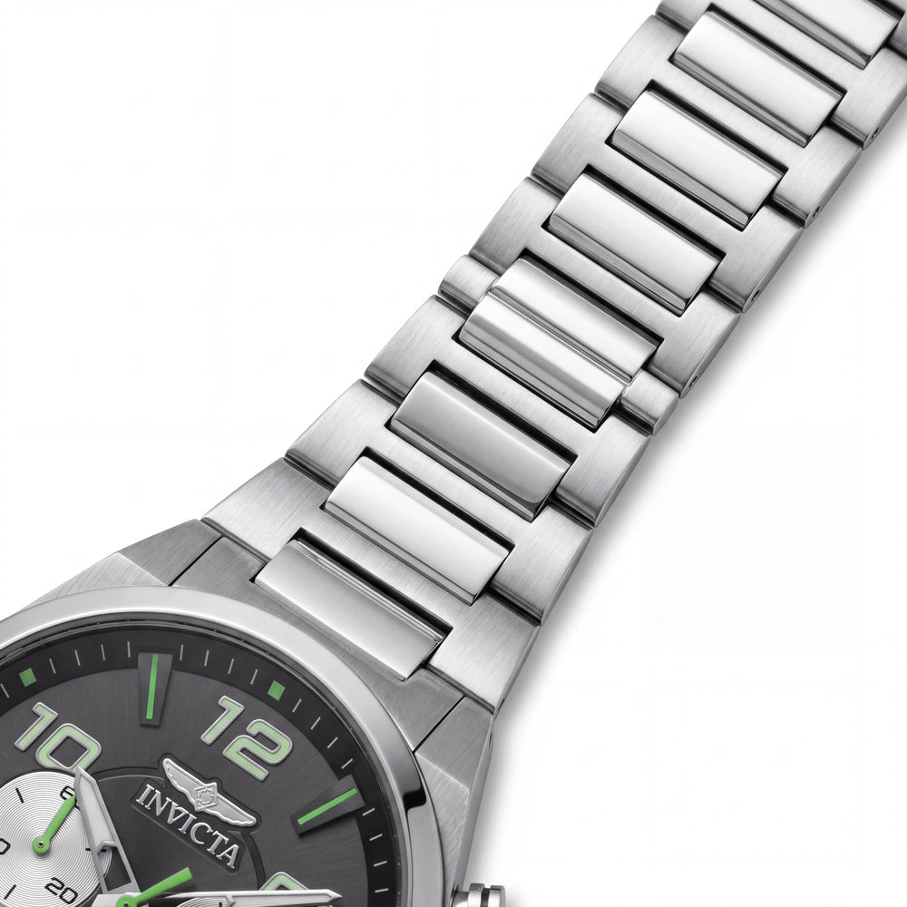 Reloj cronógrafo de cuarzo Invicta Speedway 50427 para hombre, acero inoxidable, esfera negra, 44 mm