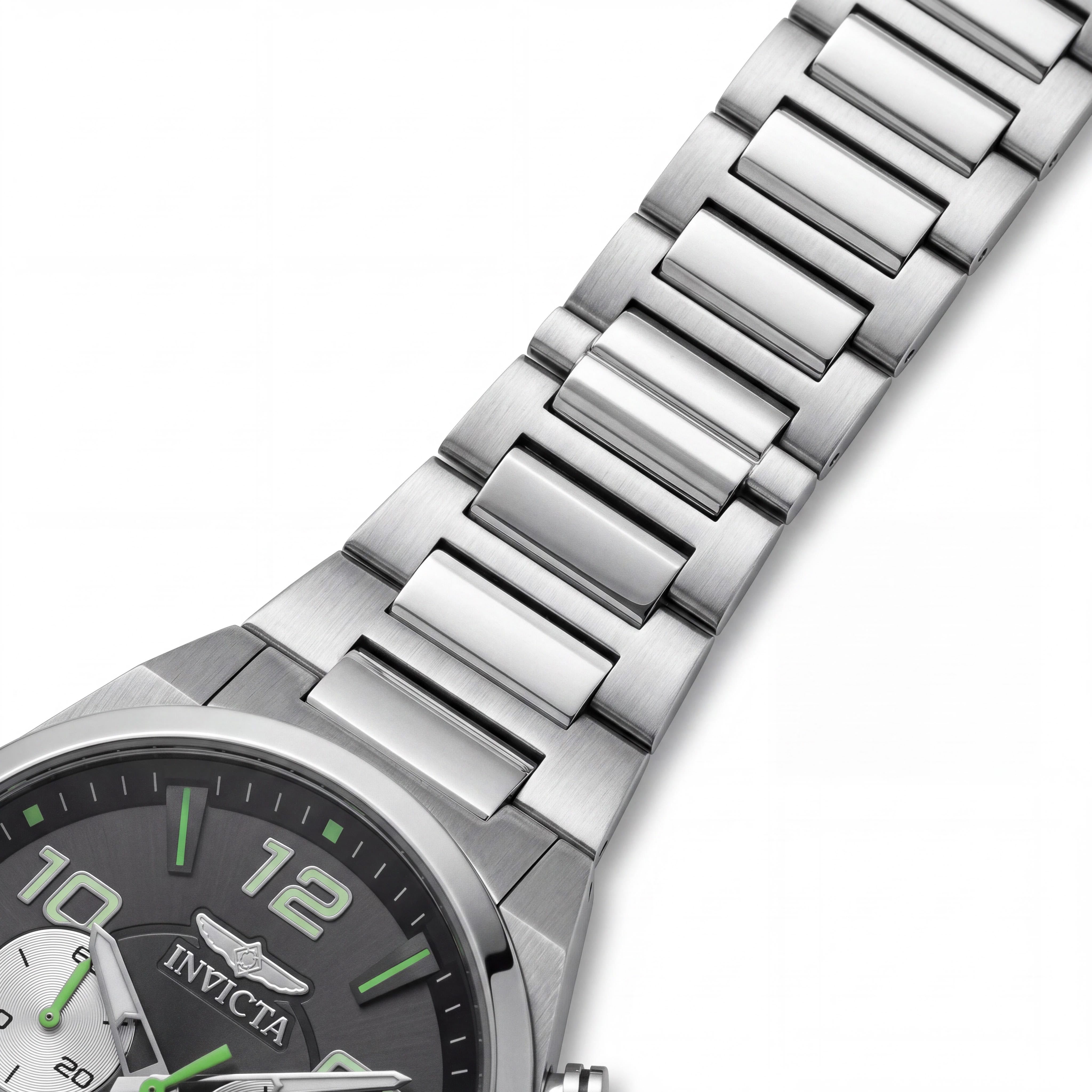 Invicta Speedway 50427 Men's Chronograph Quartz Watch, Stainless Steel, Black Dial, 44mm, Photo 3