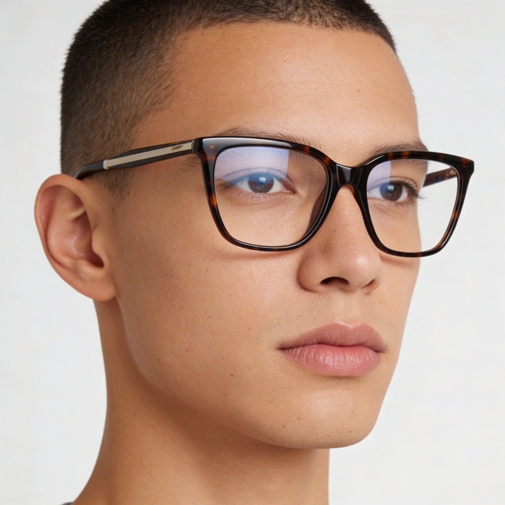 Calvin Klein Ck23513 Unisex Metal Dark Havana Frame Polycarbonate Lenses Eyewear 54mm, Photo 5