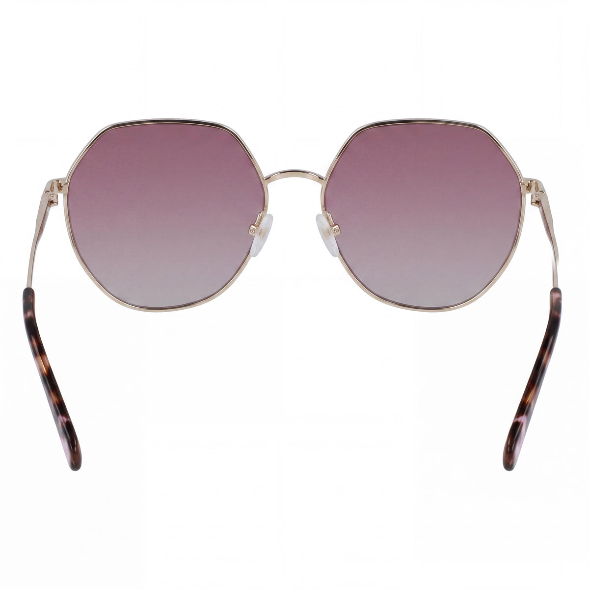 Longchamp Casual Unisex Gold Rose Titanium Frame UV Protection Sunglasses 60mm, Photo 3