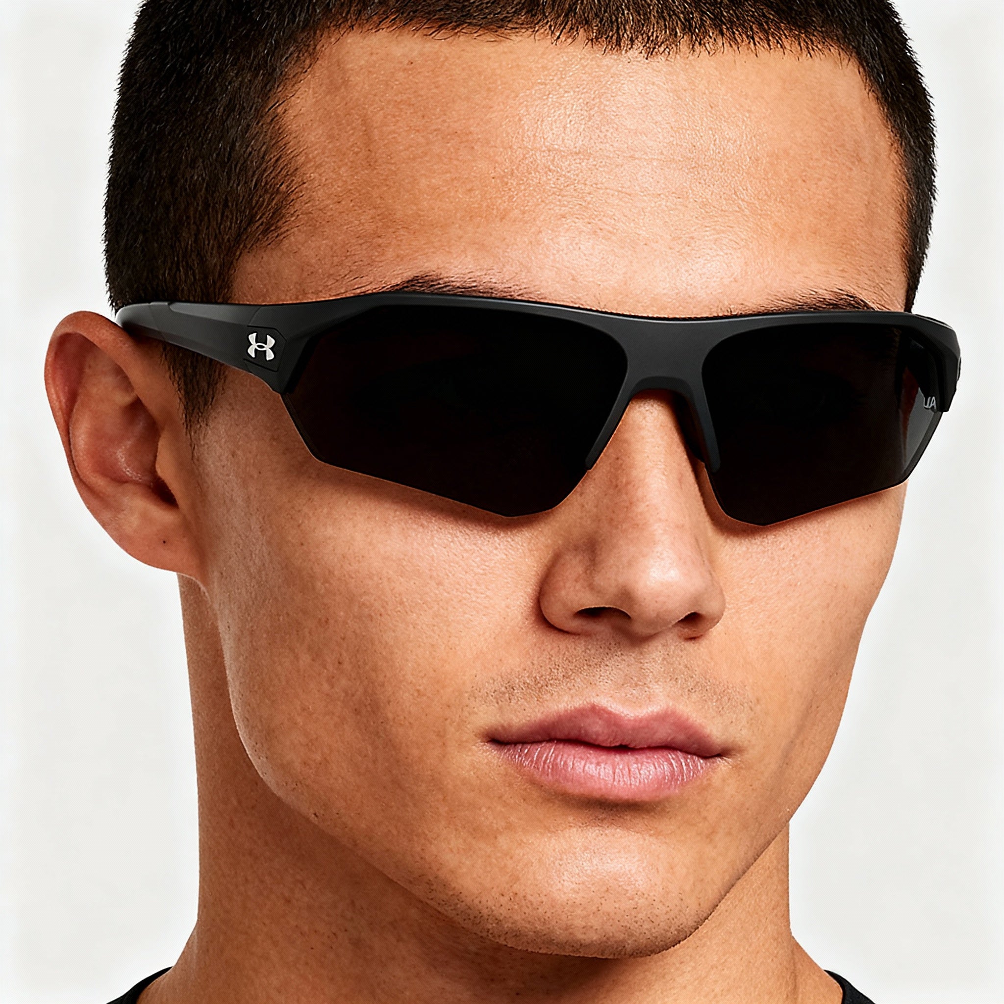 Under Armour Ua 0001/G/S Unisex Matt Black Polyamide Rectangular UV Protection Sunglasses 72mm, Photo 4