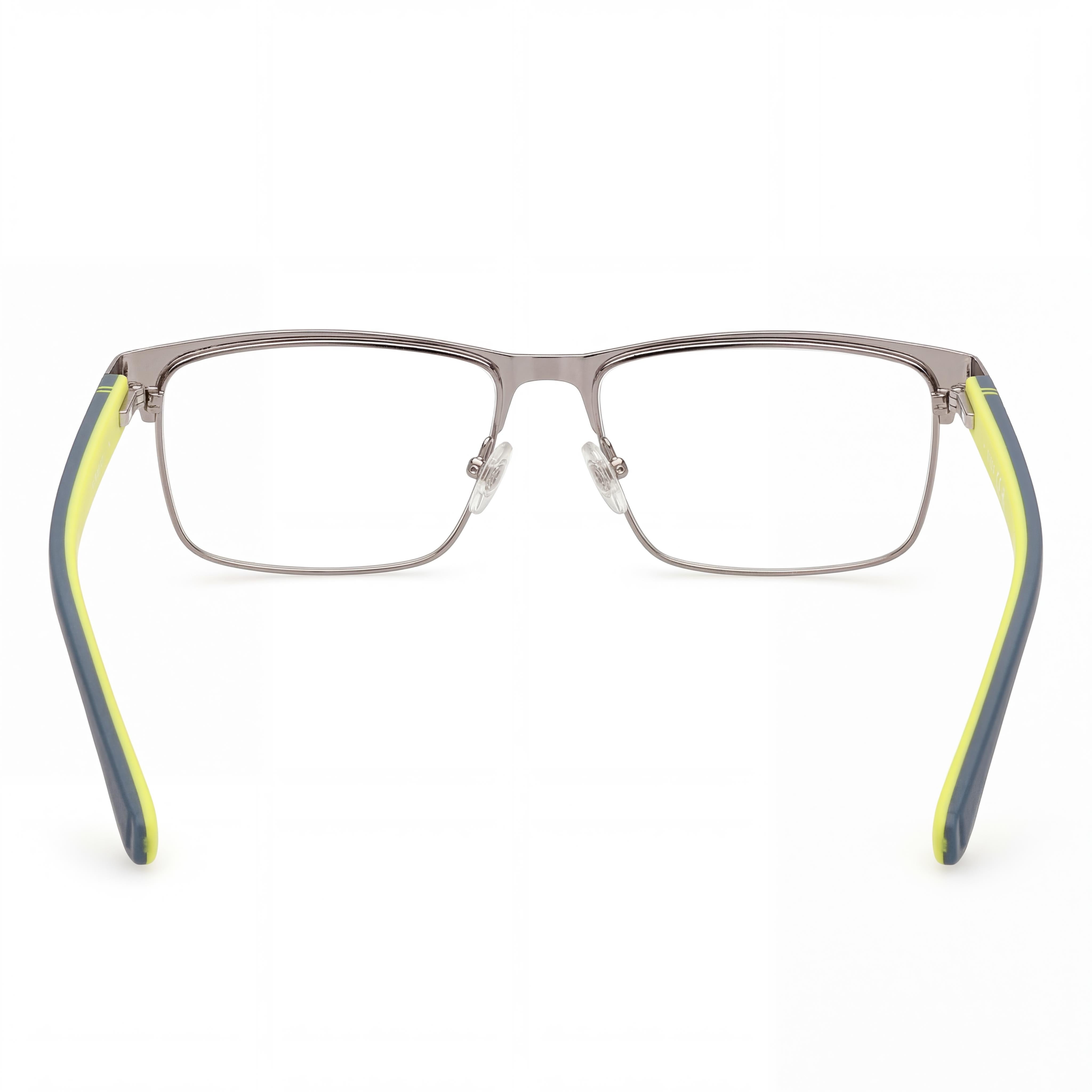 Gafas rectangulares GUESS para mujer con montura azul mate elaboradas en metal, con lentes multicolores, talla 57/15/145, Photo 4