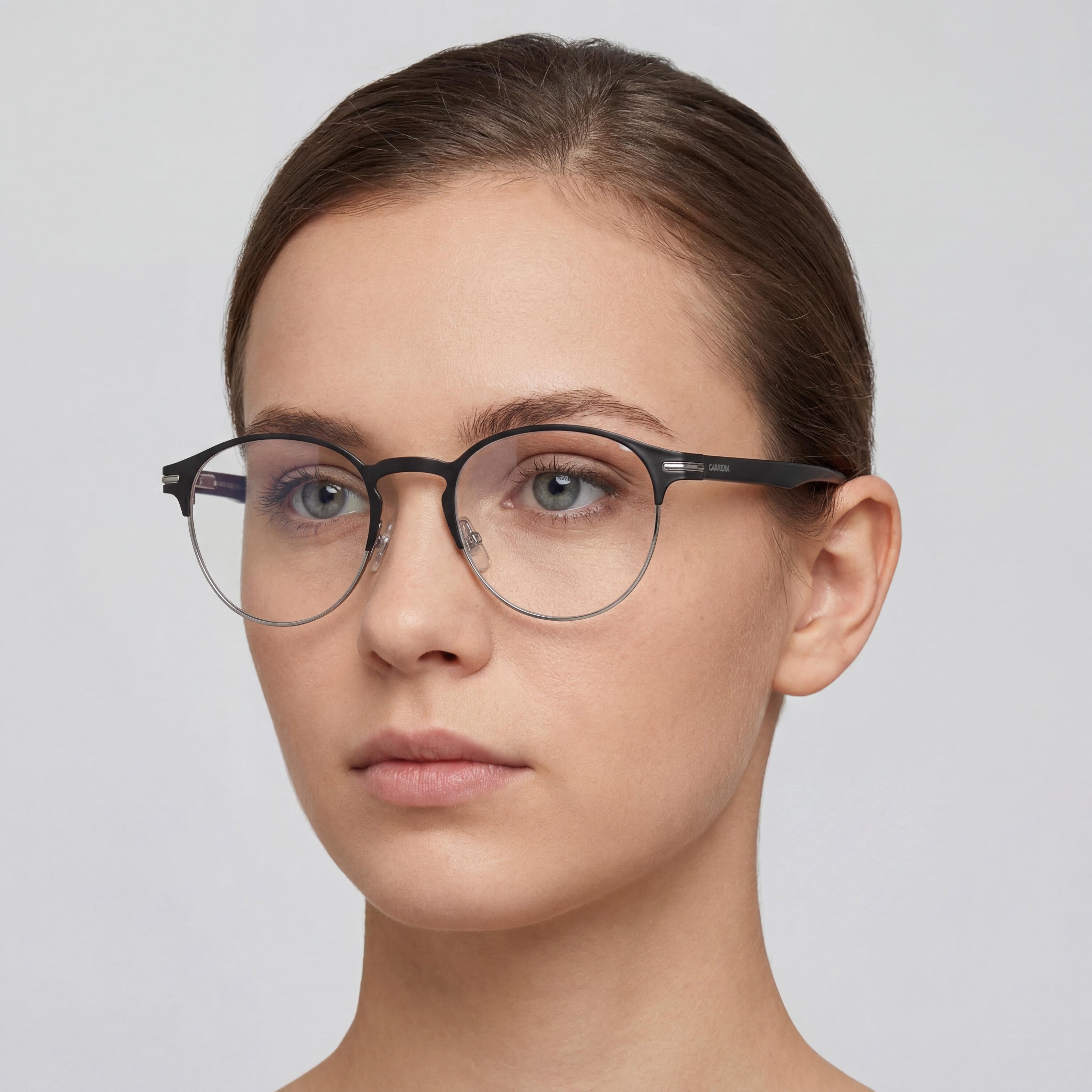 Carrera Modern Unisex Stainless Steel Non-Polarized Eyeglasses Matte Black Dark Ruthenium 50mm, Photo 4