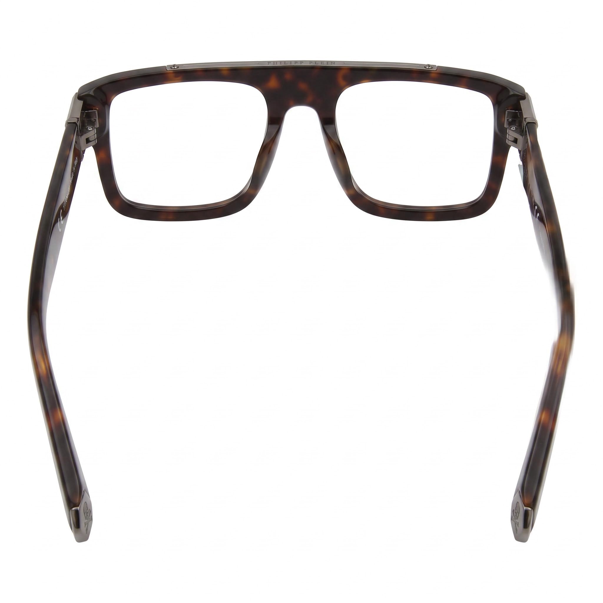 Philipp Plein Browline VPP021M Unisex Plastic Eyeglasses Bright Dark Havana 53mm, Photo 4