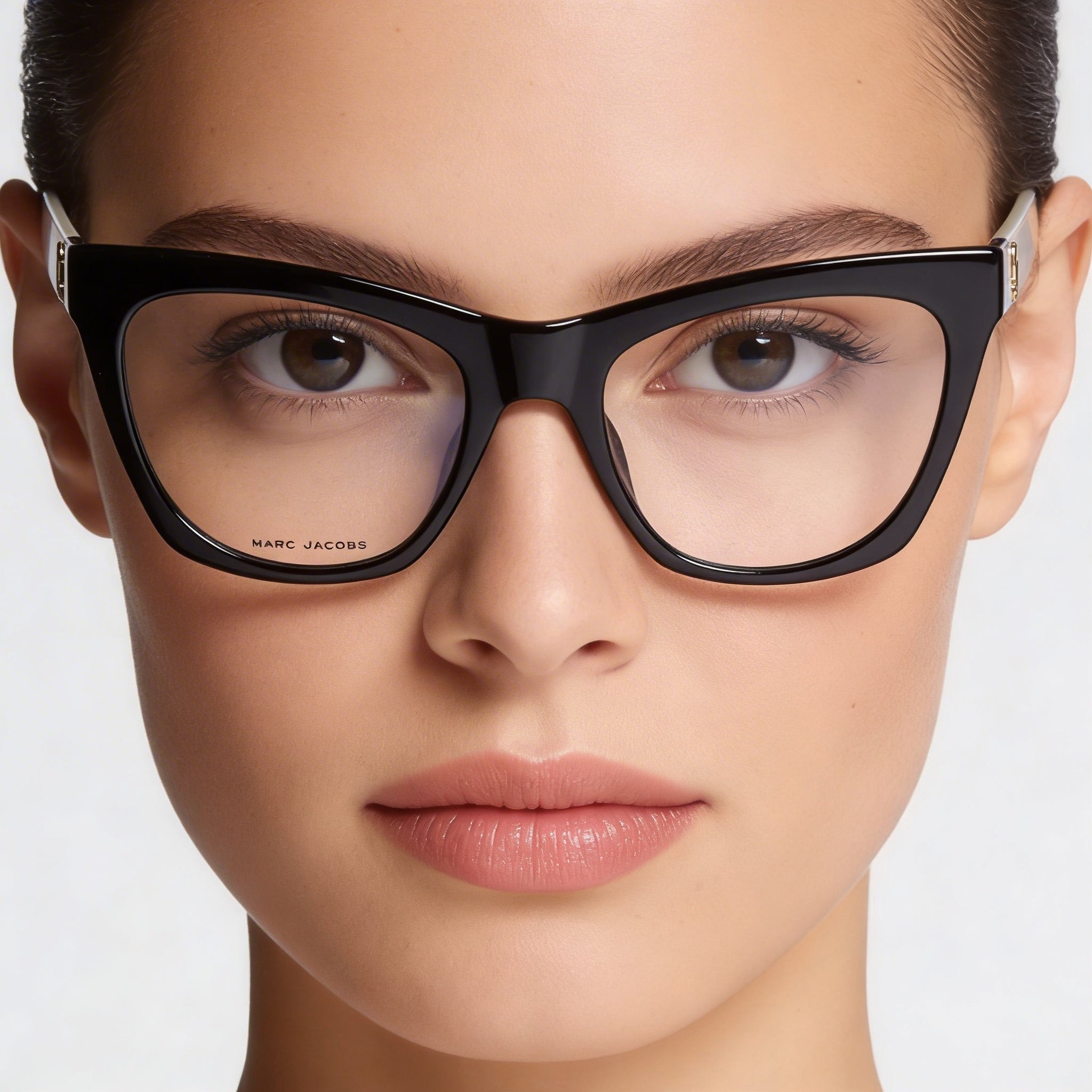 Gafas de sol Marc Jacobs Marc 649 para mujer con montura de celulosa blanca y negra y lentes blancas y negras, tamaño 53 mm, Photo 4