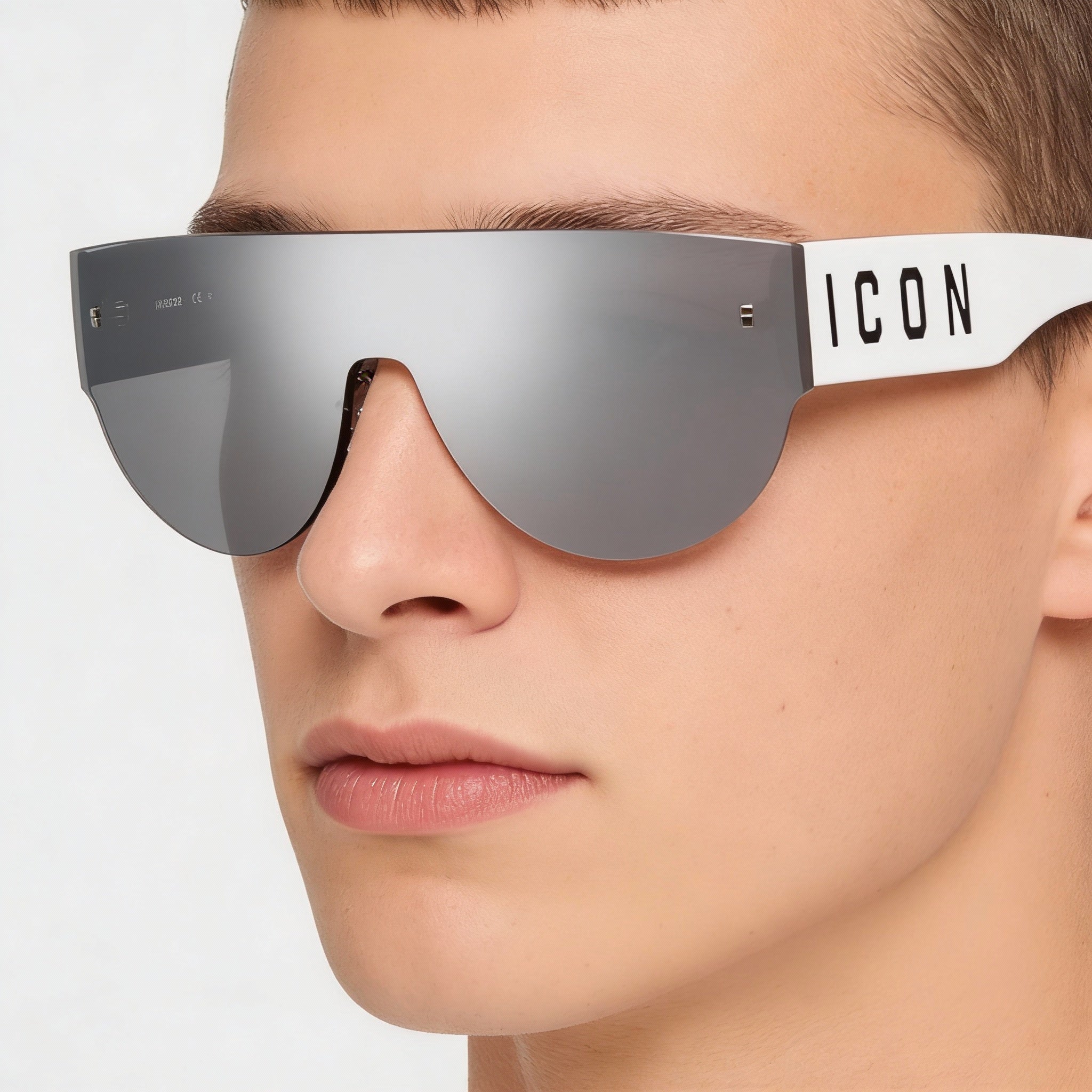 Carrera Unisex Sunglasses, White Black Polyamide Frame, Polycarbonate Lenses, UV Protection 99mm, Photo 5