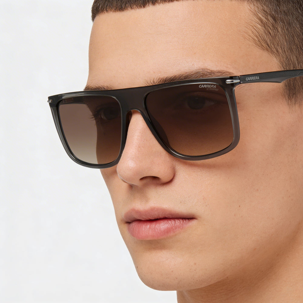 Carrera 278/S Unisex Grey Brown Shaded Injection Proprionate Brown Gradient Sunglasses 58mm UV Protection