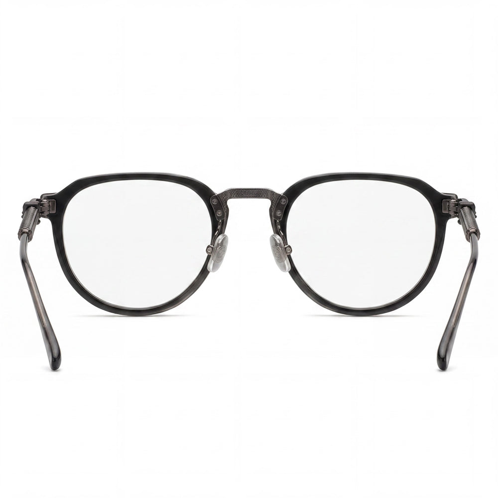 Philipp Plein Vpp116v Men's Shiny Black Titanium Frame Eyeglasses 52mm