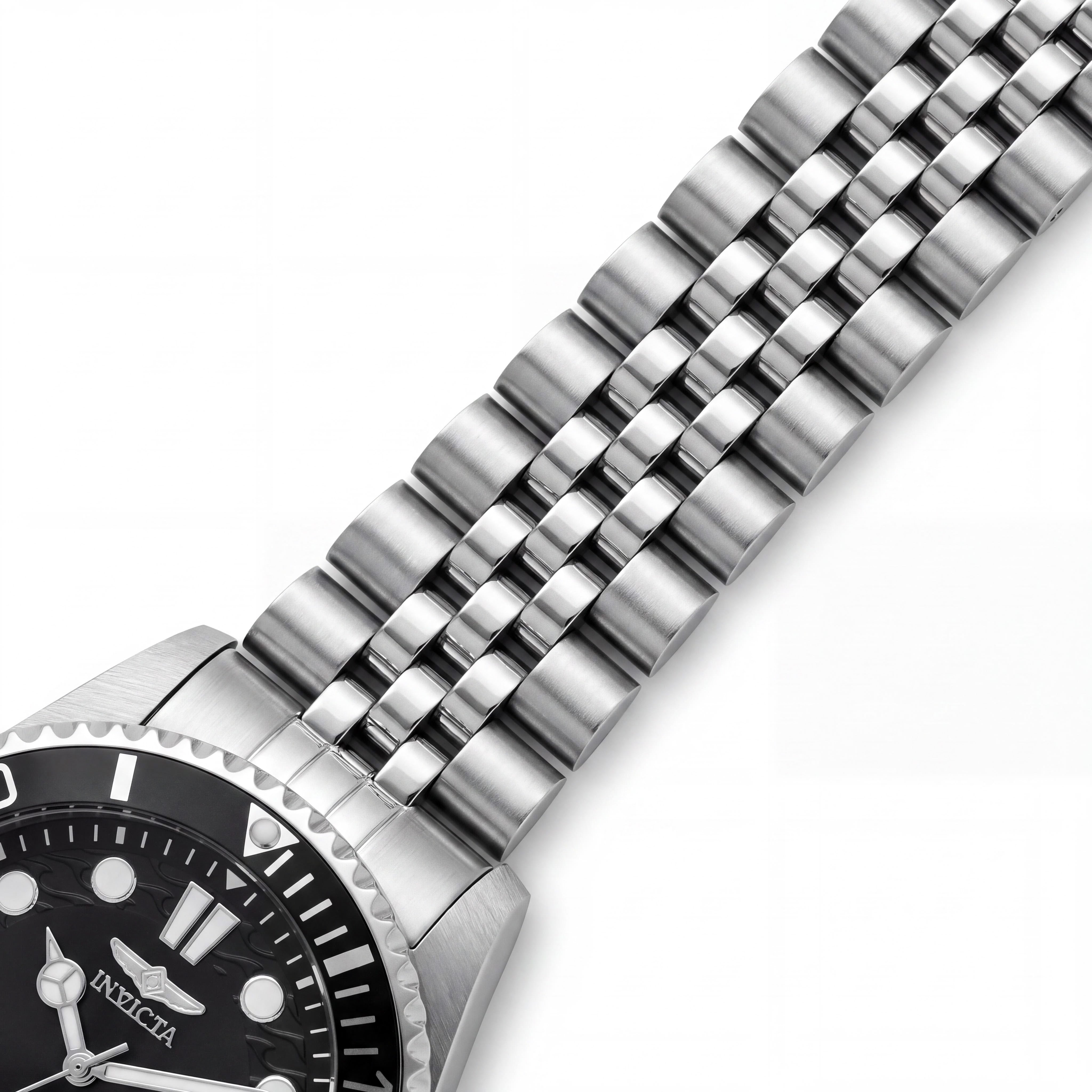 Invicta Diver Quartz Movement Men's Watch, Black Dial, Silver-tone Stainless Steel, 100m Water Resistant, 43mm, Photo 3