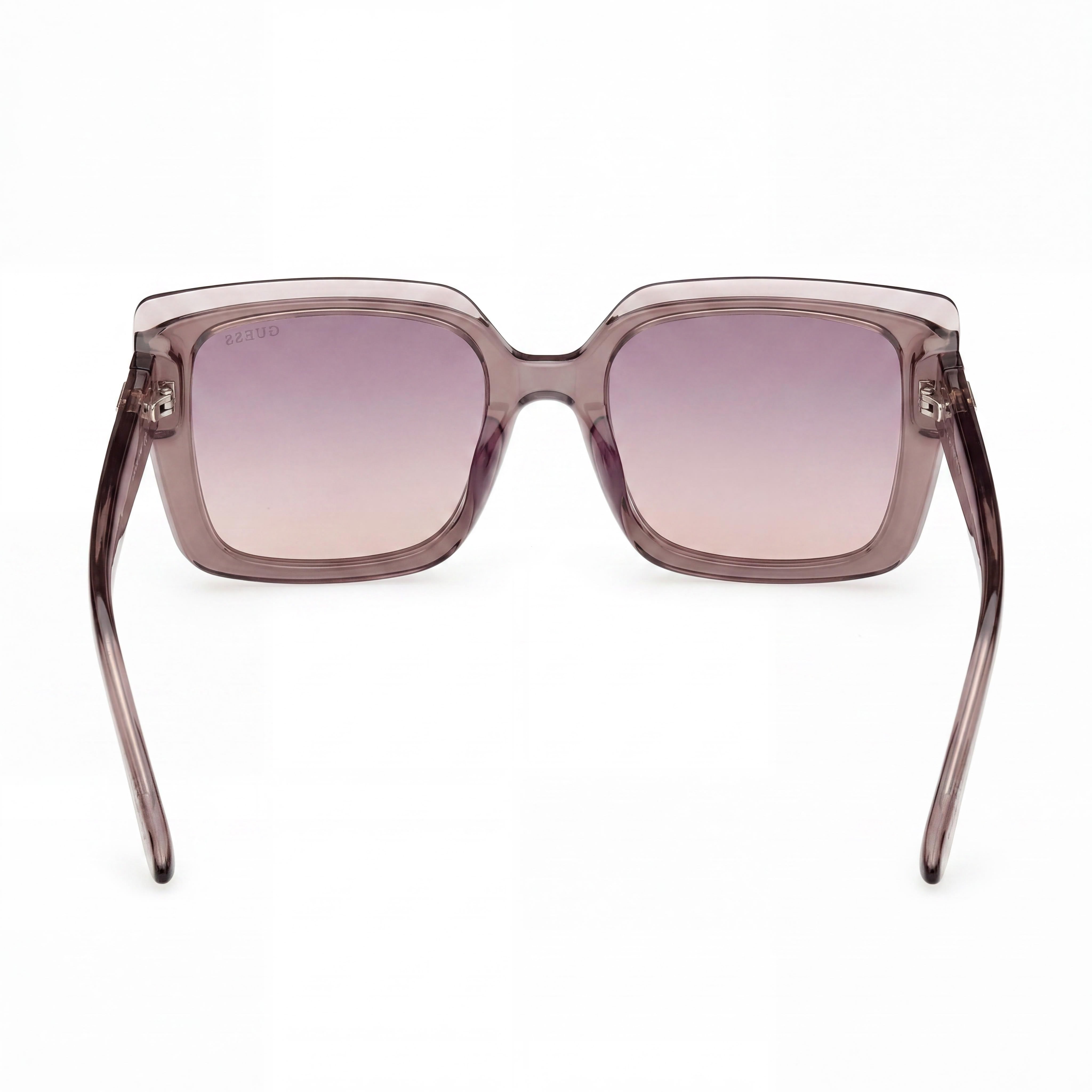 Gafas de sol GUESS GU7908 para mujer con protección UV, montura de plástico beige, lentes morado degradado, 52 mm, Photo 4