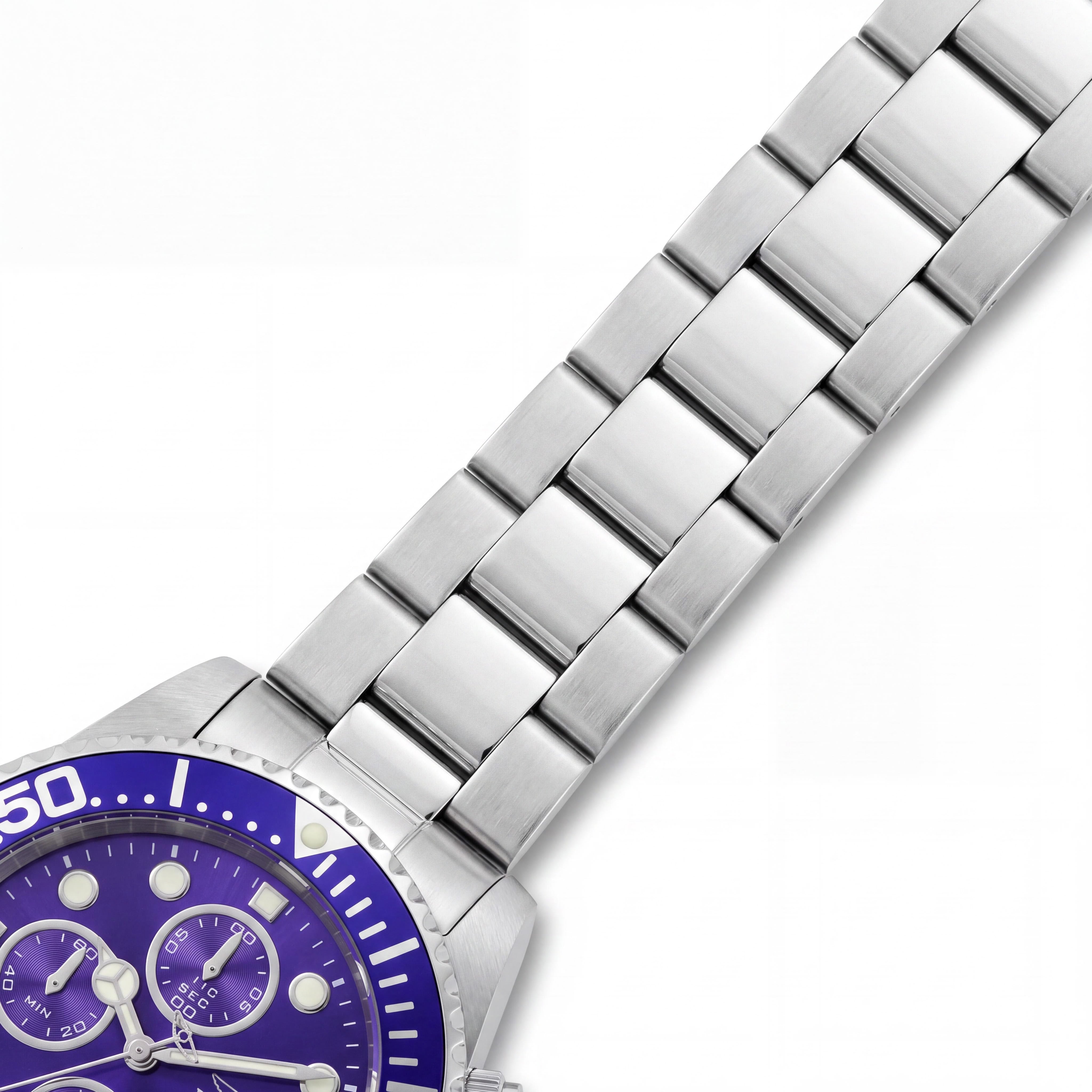 Invicta 1768 Pro Diver Men's Chronograph Watch - Stainless Steel, Blue Dial, 43mm, Photo 2