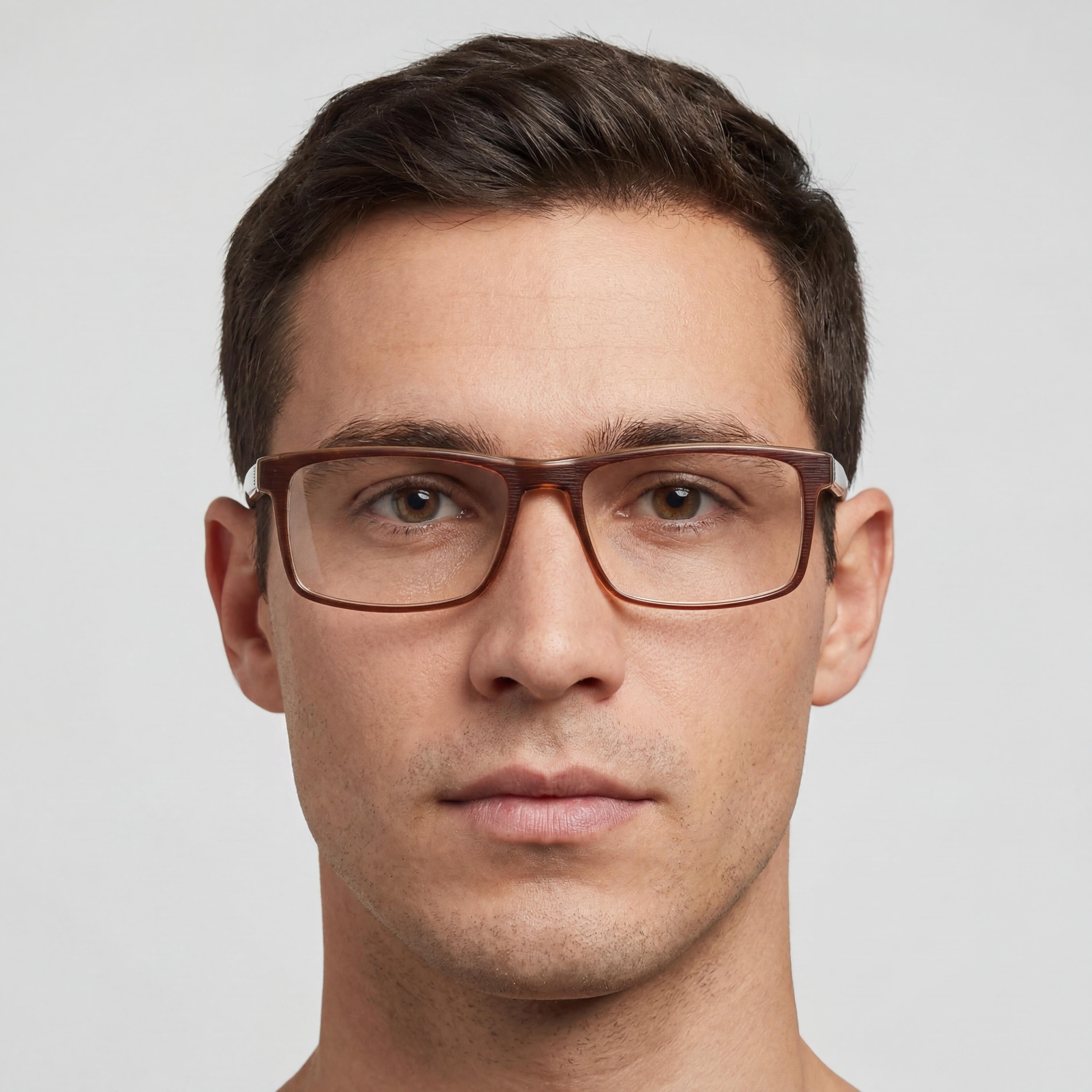 Kenneth Cole New York Kc50013 Unisex Eyeglasses with Green Frame Material and Matte Dark Brown Finish, Size 54-16-145, Photo 4