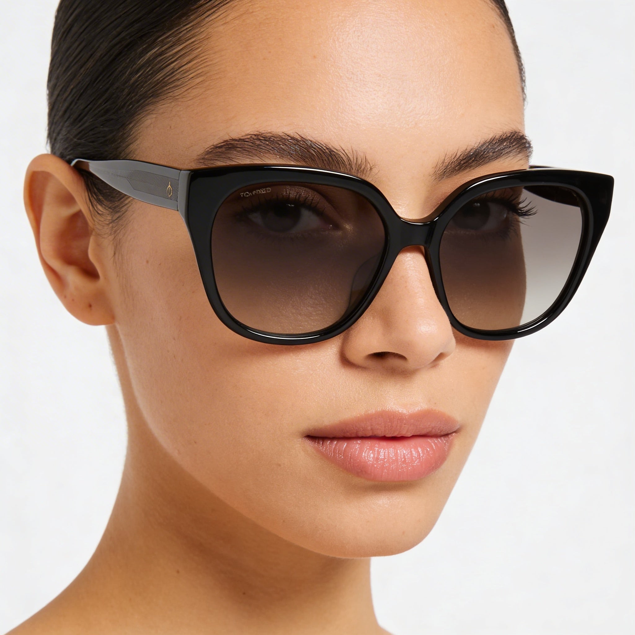 Rag & Bone Classic Women's Black Plastic Polarized UV Protected Grey Shaded Sunglasses 56mm, Photo 5