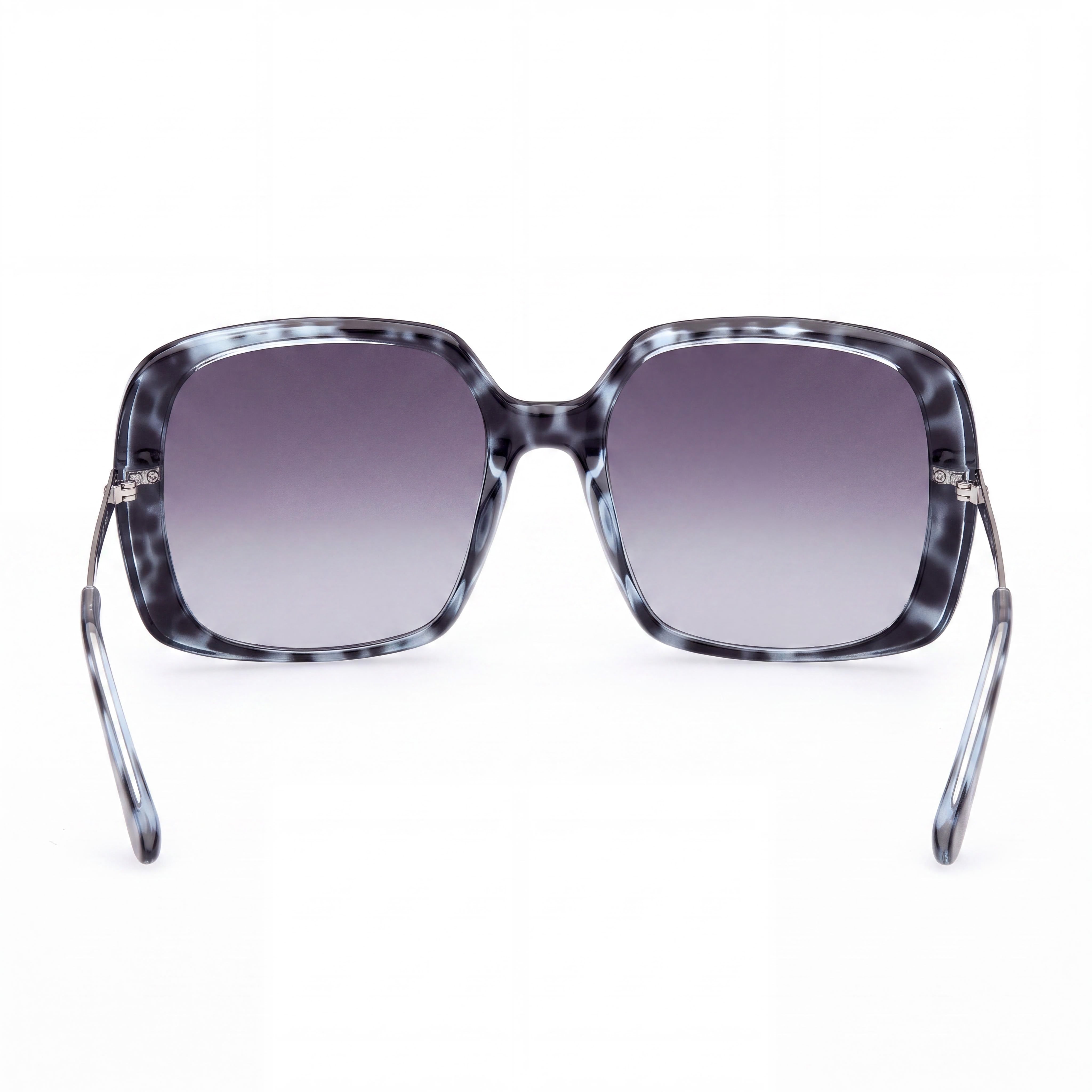 GUESS GU778092B60 Women's Square Blue Plastic Sunglasses with UV Protection, Smoke Gradient Lenses, 60mm, Photo 4