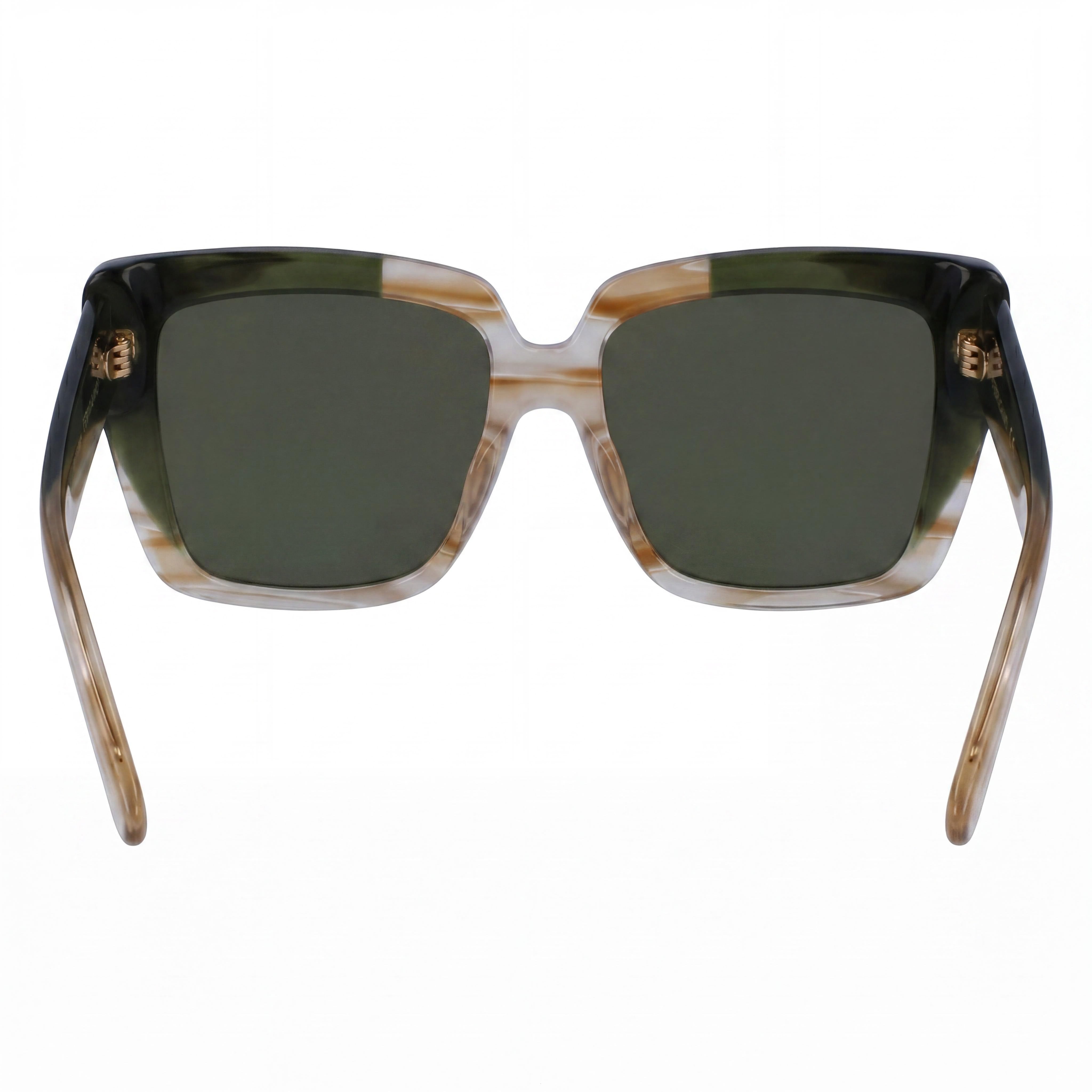 Salvatore Ferragamo Sf1060sn Men's Striped Honey/Khaki Plastic Frame UV Protection 55mm Eyewear, Photo 4