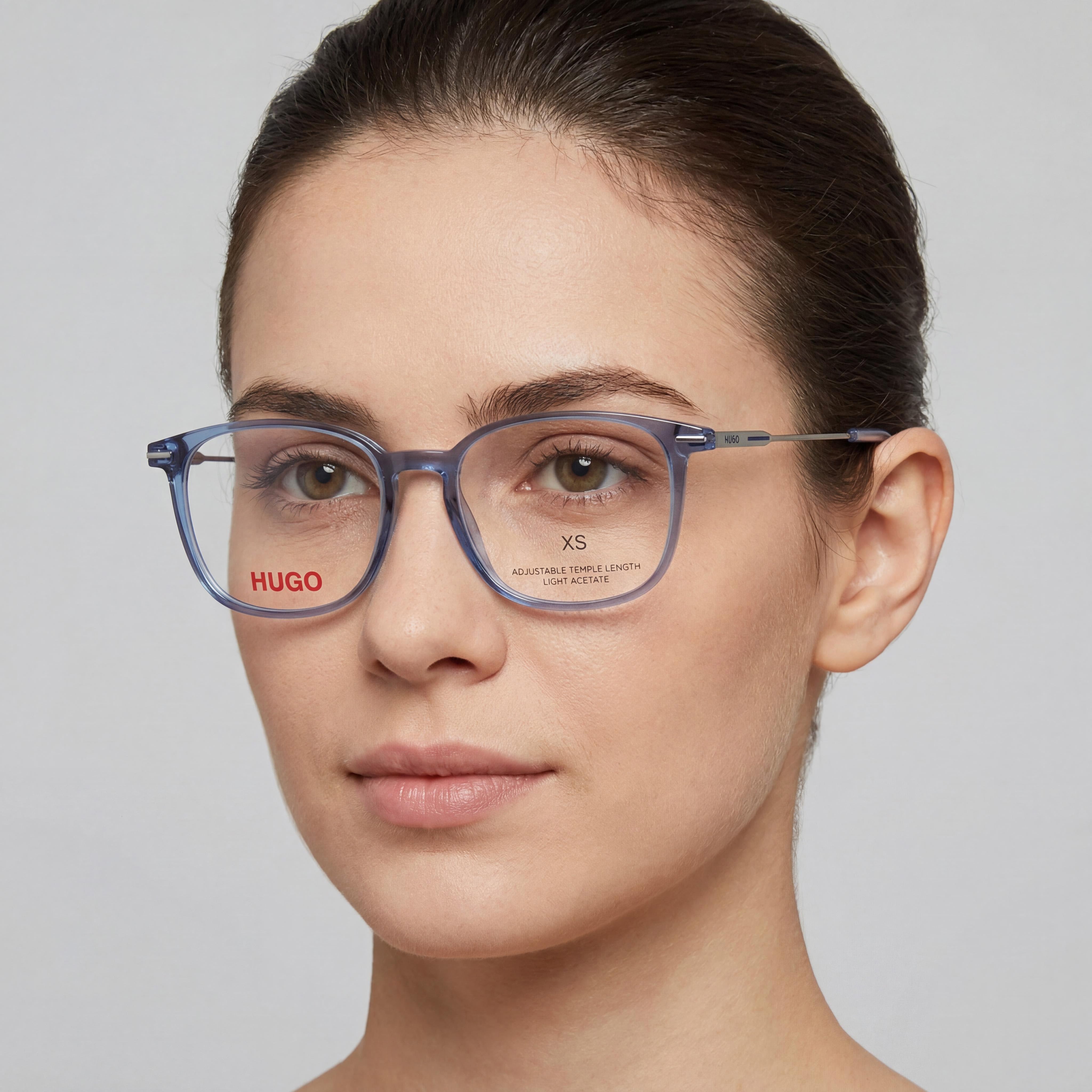 Hugo Boss 106612 Hg 1205 Modern Women's Sunglasses with Blue Magnesium Frame and Polycarbonate Lenses, 52mm, Photo 4
