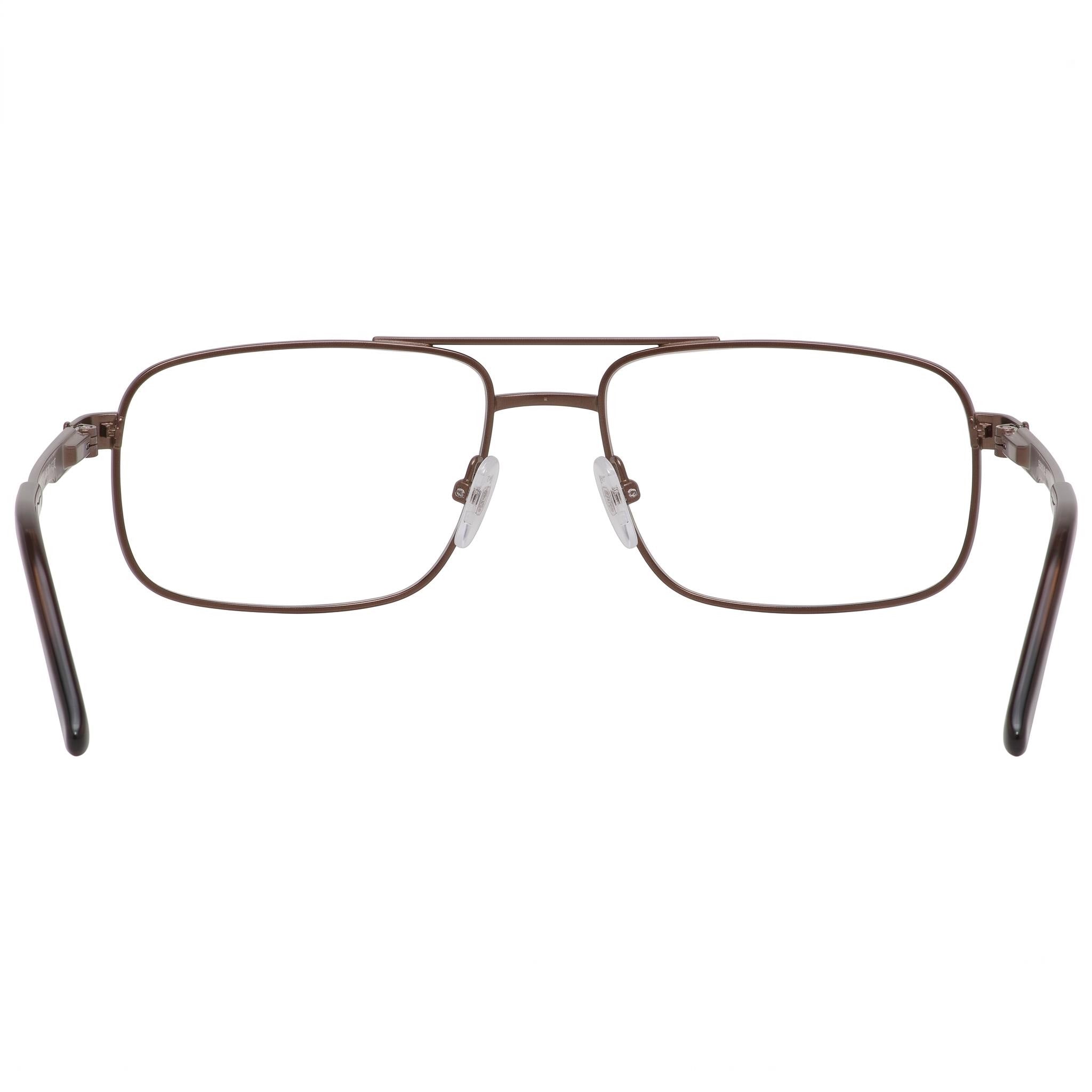 Gafas Chesterfield Chesterf 866/T de titanio marrón rectangulares con lentes transparentes para hombre 56-17-140, Photo 2