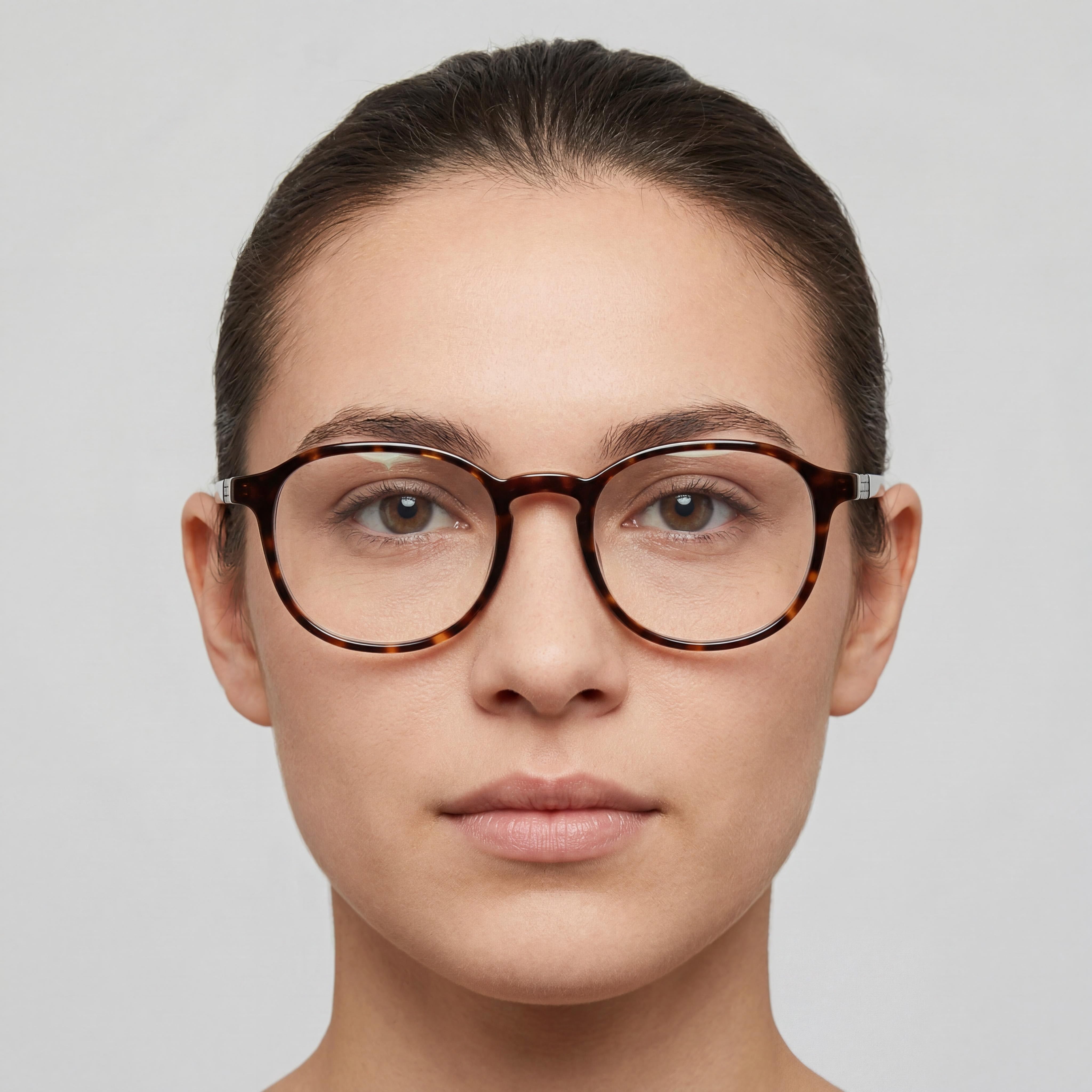 Guess Casual Unisex Blonde Havana Plastic Frame Transparent Non- Lenses Eyewear 53mm, Photo 4